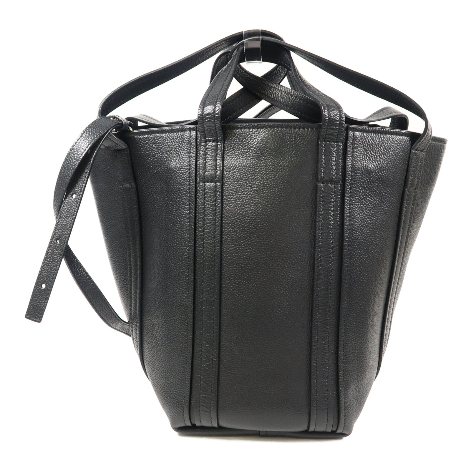 BALENCIAGA 【激減優惠】牛皮皮革2 Way Shoulder銀扣手挽肩背兩用袋