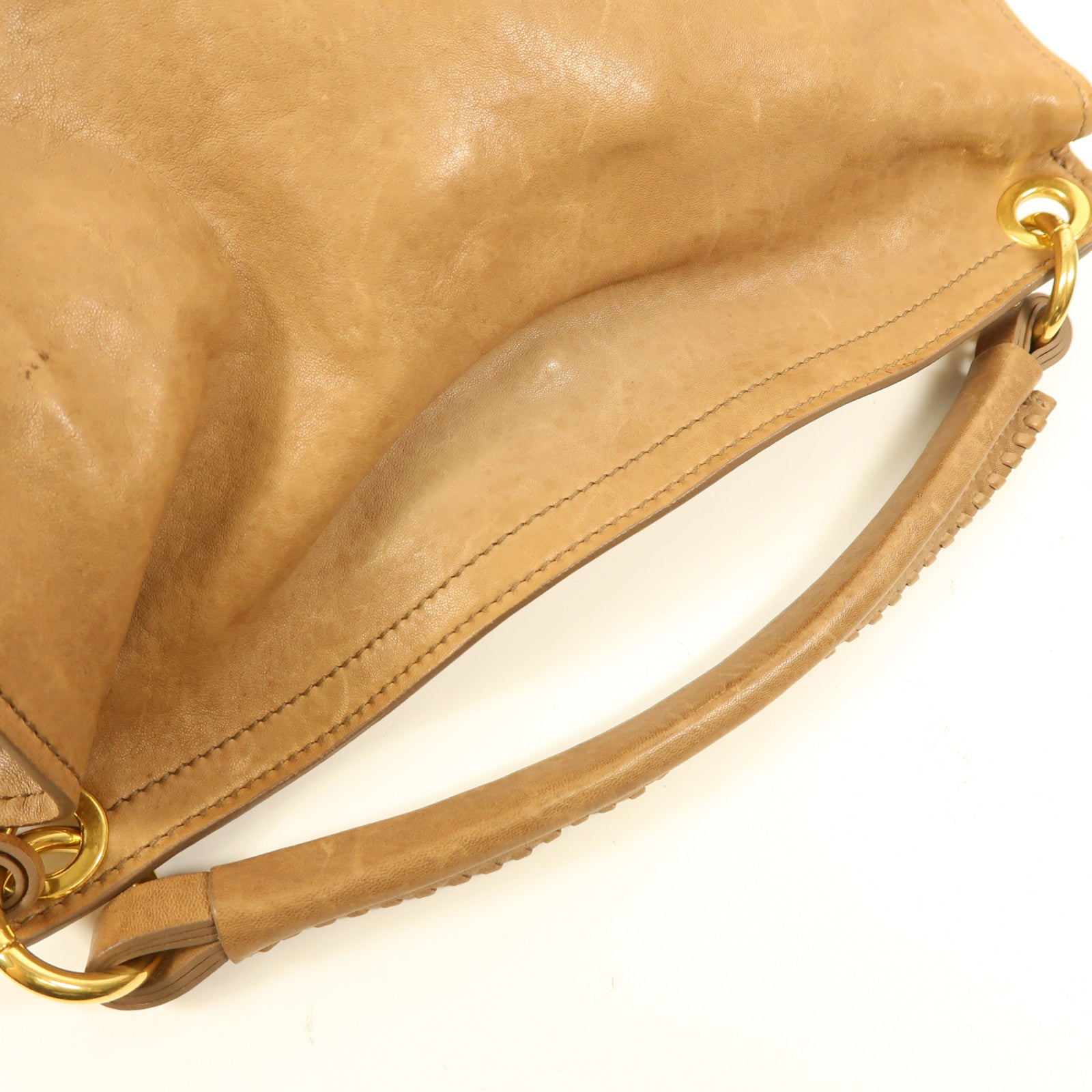 Miu Miu 牛皮皮革Shoulder Bag金扣手挽袋