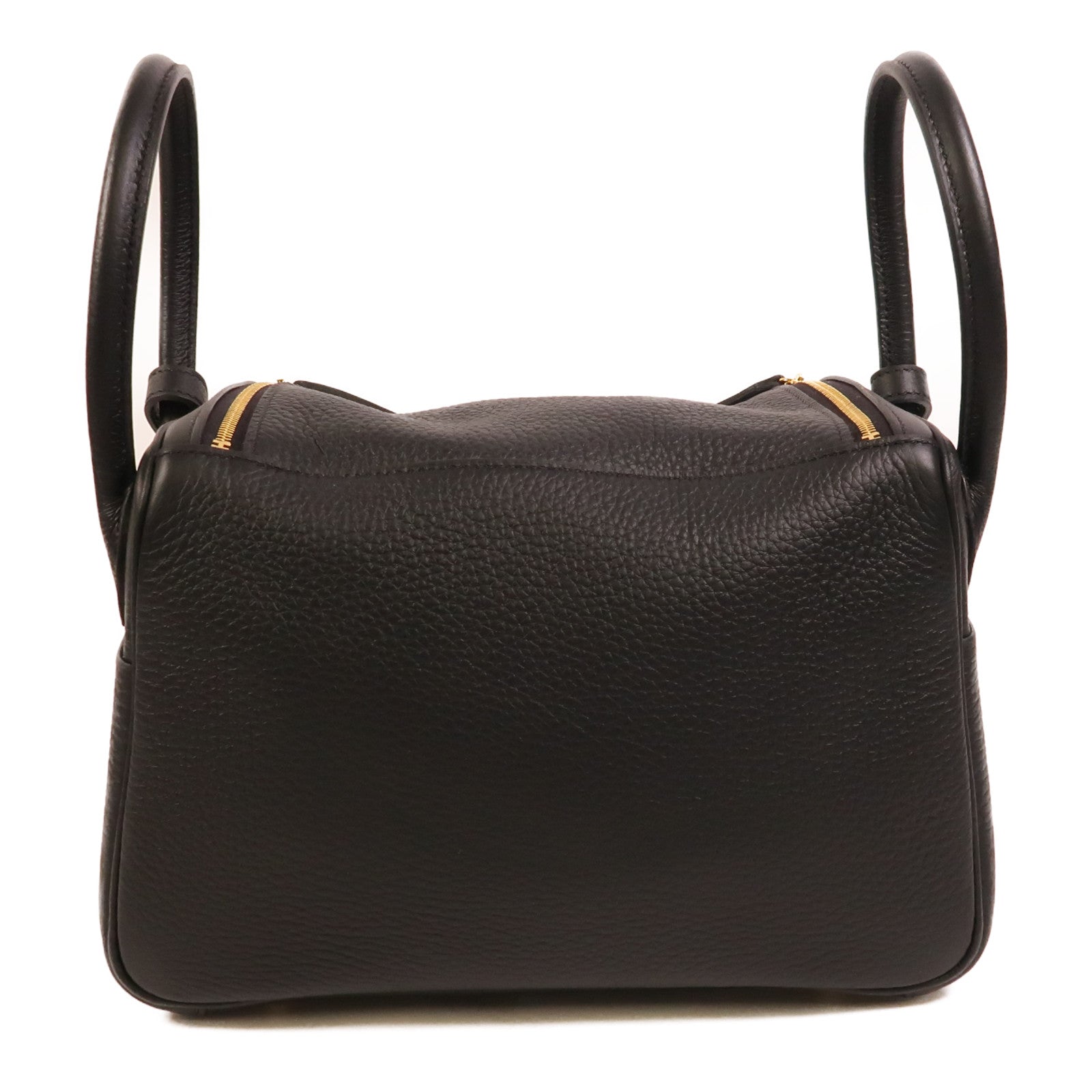 HERMES Clemence皮革Lindy 26手挽肩背兩用袋Noir
