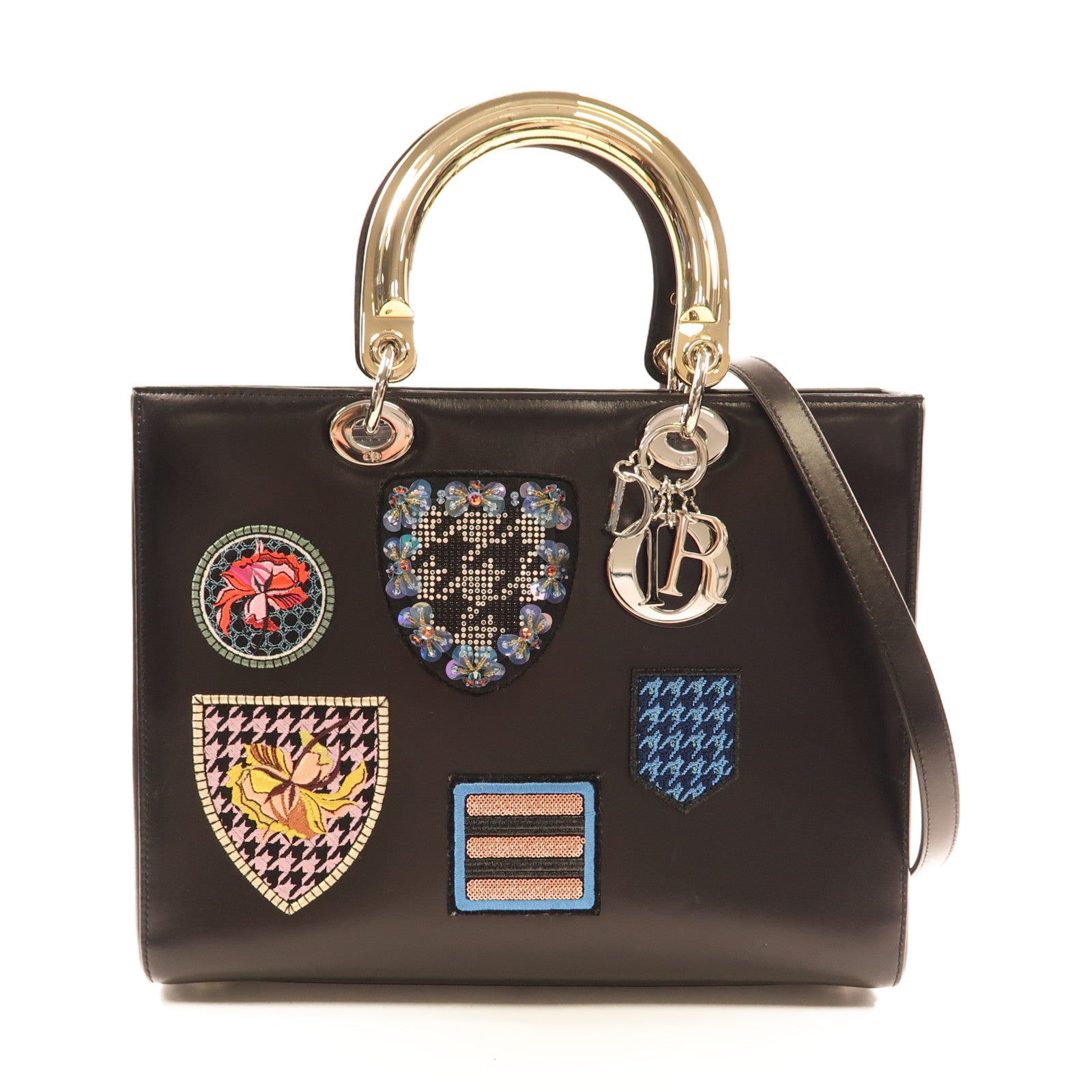 Dior 【激減優惠】皮革Lady Dior Limited Edition手挽肩背兩用袋