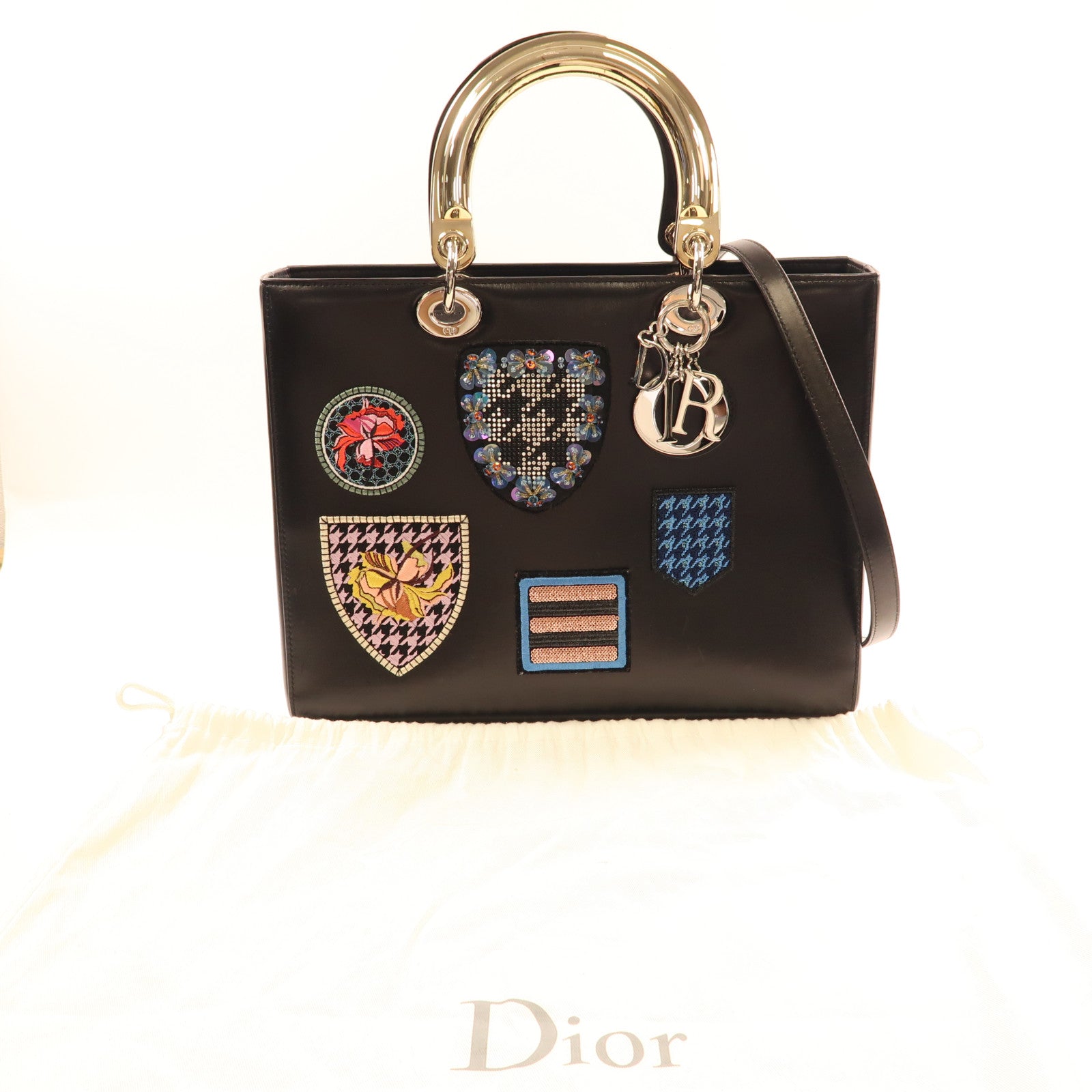 Dior 【激減優惠】皮革Lady Dior Limited Edition手挽肩背兩用袋