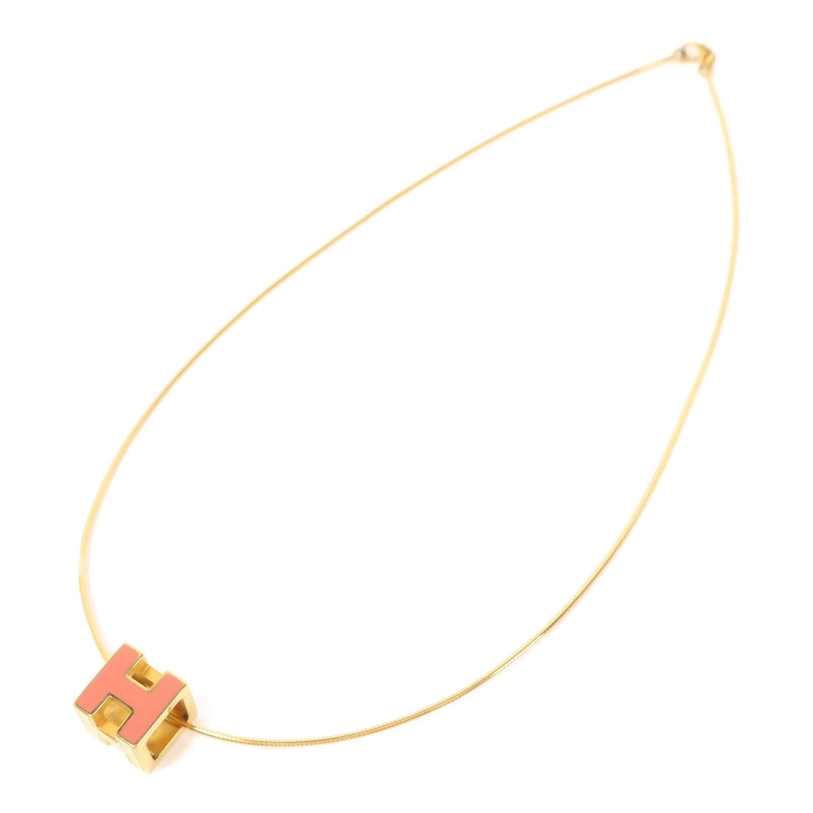 HERMES 金屬Cube d'H (H Cube)項鍊