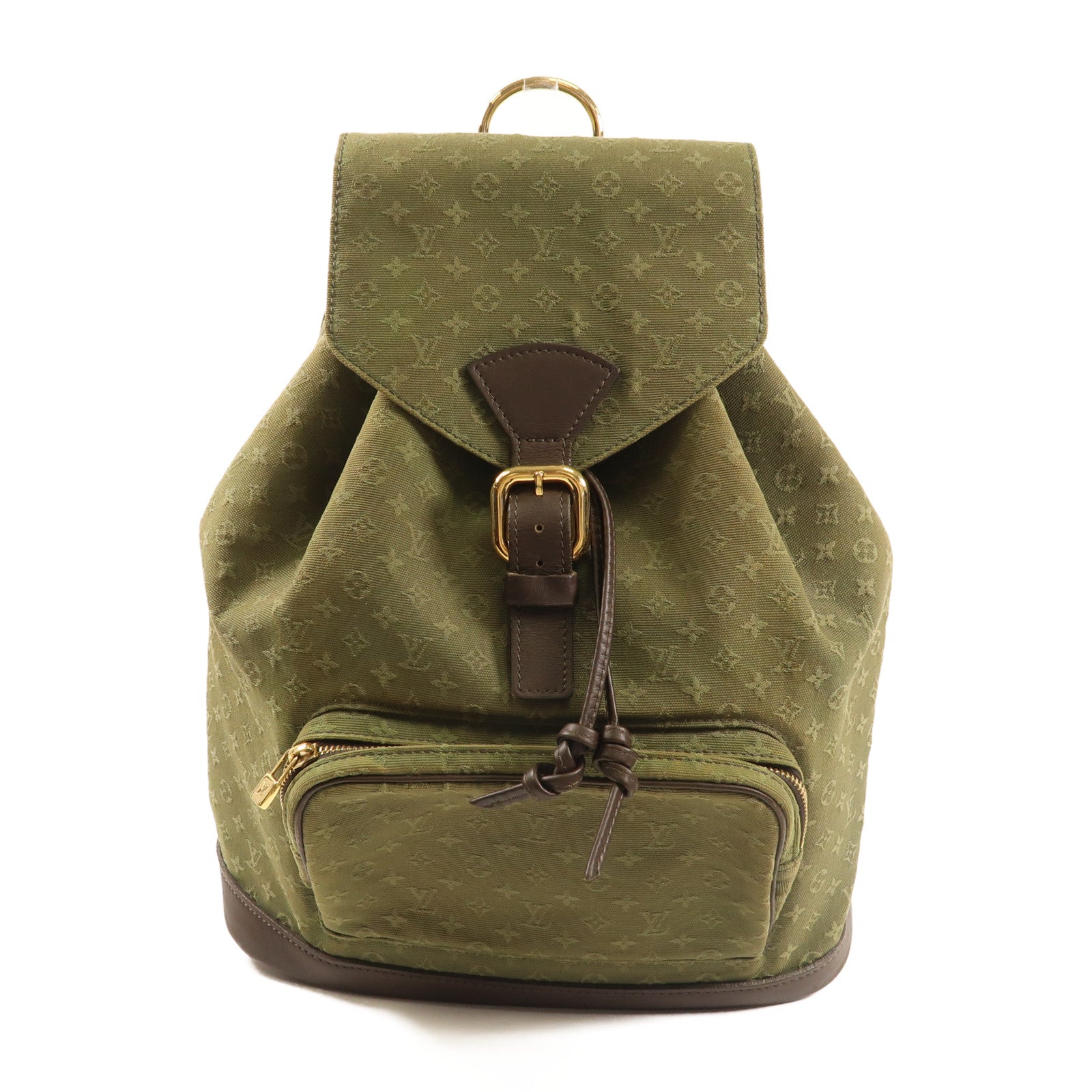 LOUIS VUITTON Monogram Mini Montsouris GM金扣背包