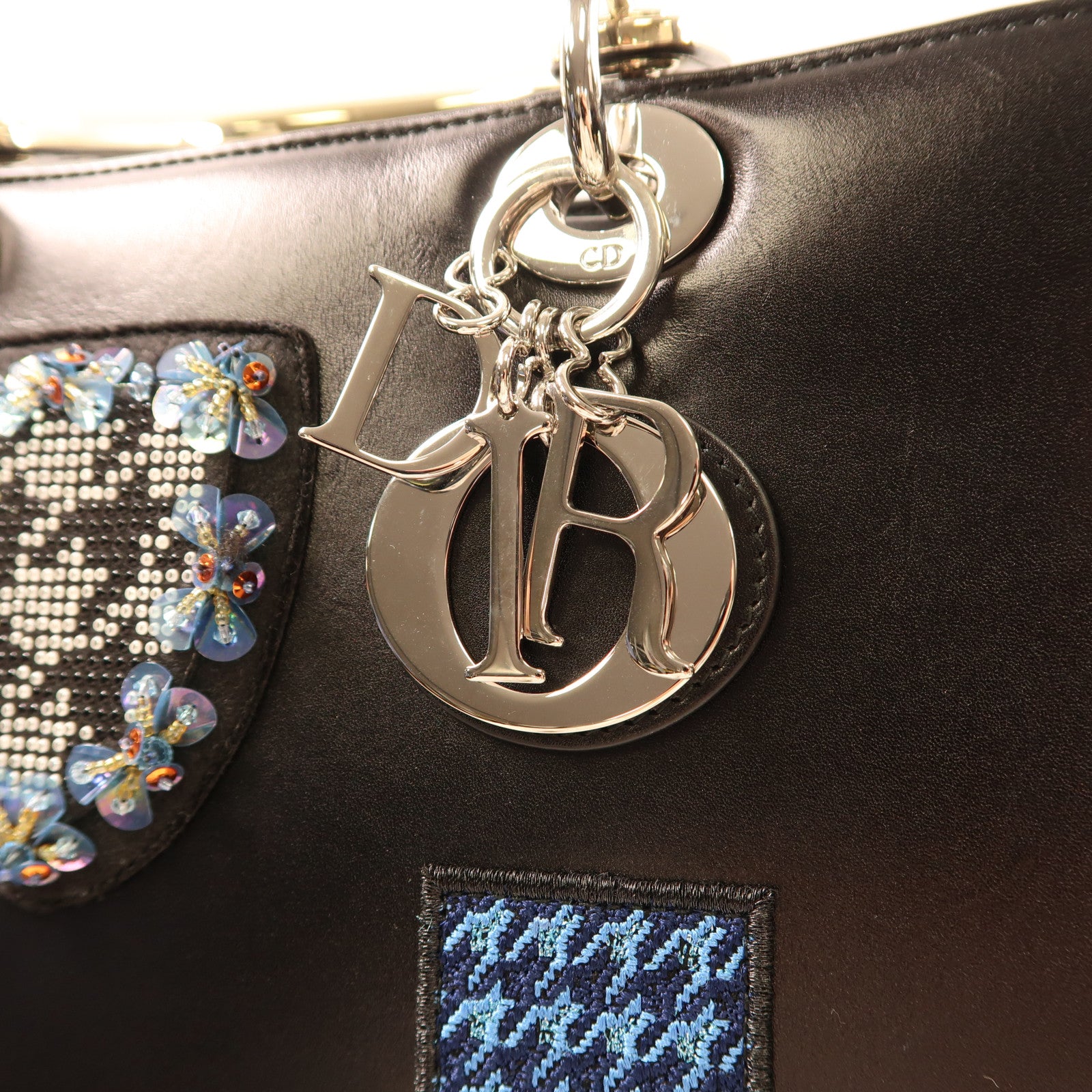 Dior 【激減優惠】皮革Lady Dior Limited Edition手挽肩背兩用袋