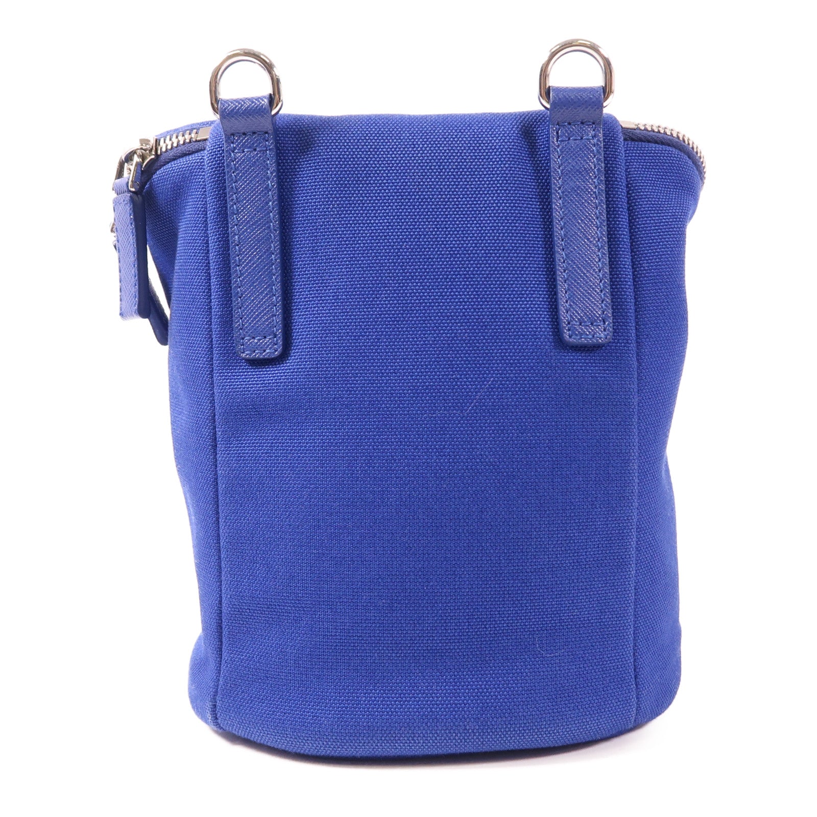 PRADA 【激減優惠】帆布Shoulder Bag銀扣肩背袋