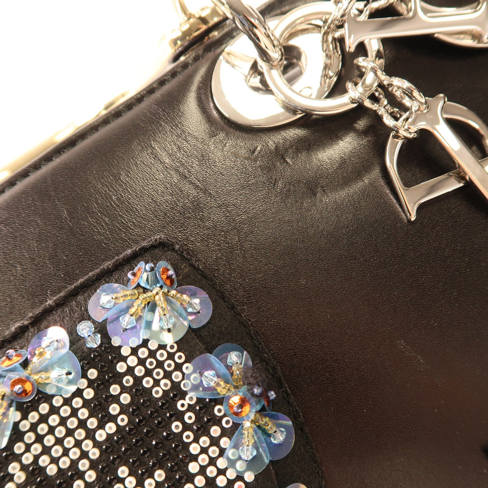 Dior 【激減優惠】皮革Lady Dior Limited Edition手挽肩背兩用袋