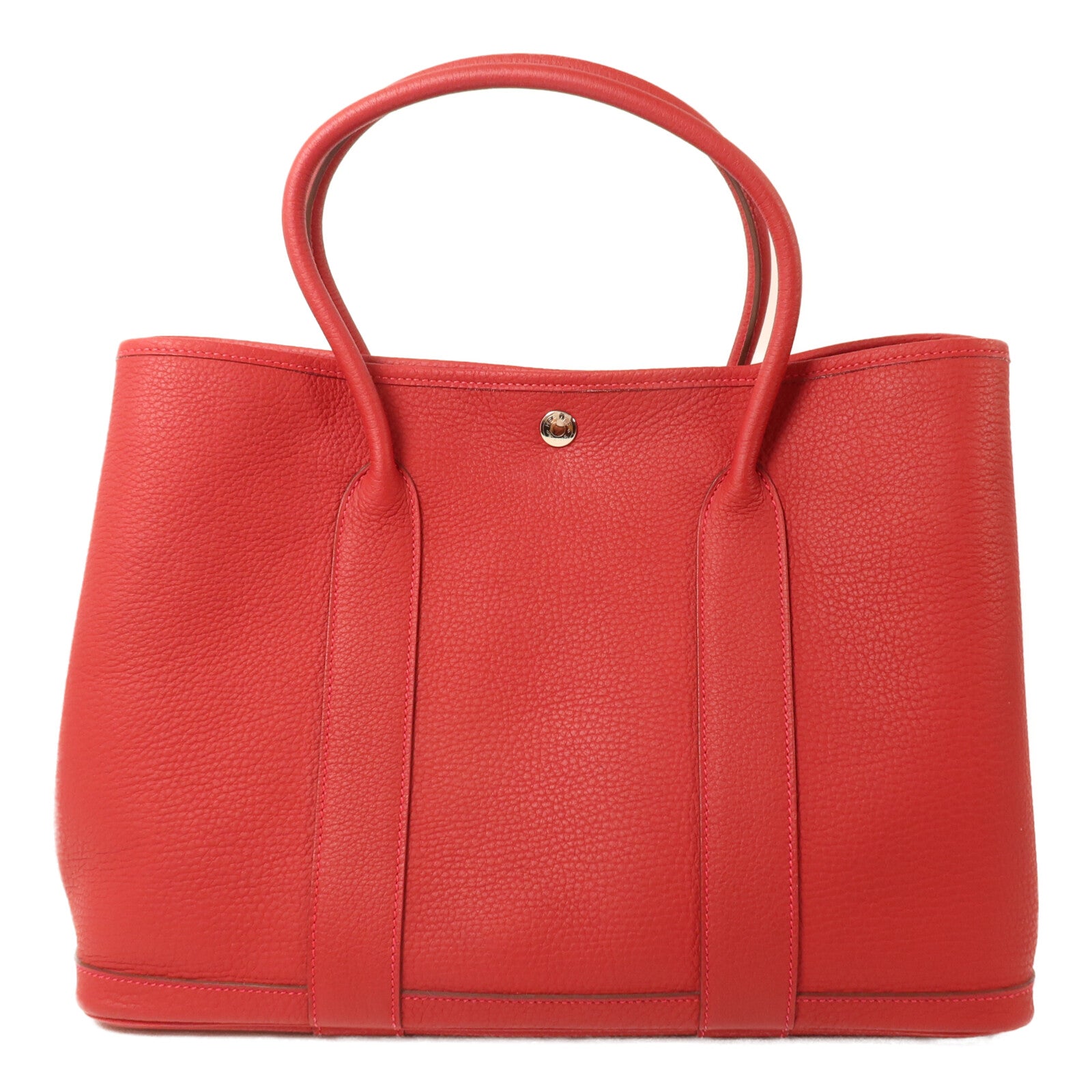 HERMES Negonda皮革Garden Party PM手挽袋Rouge Piment