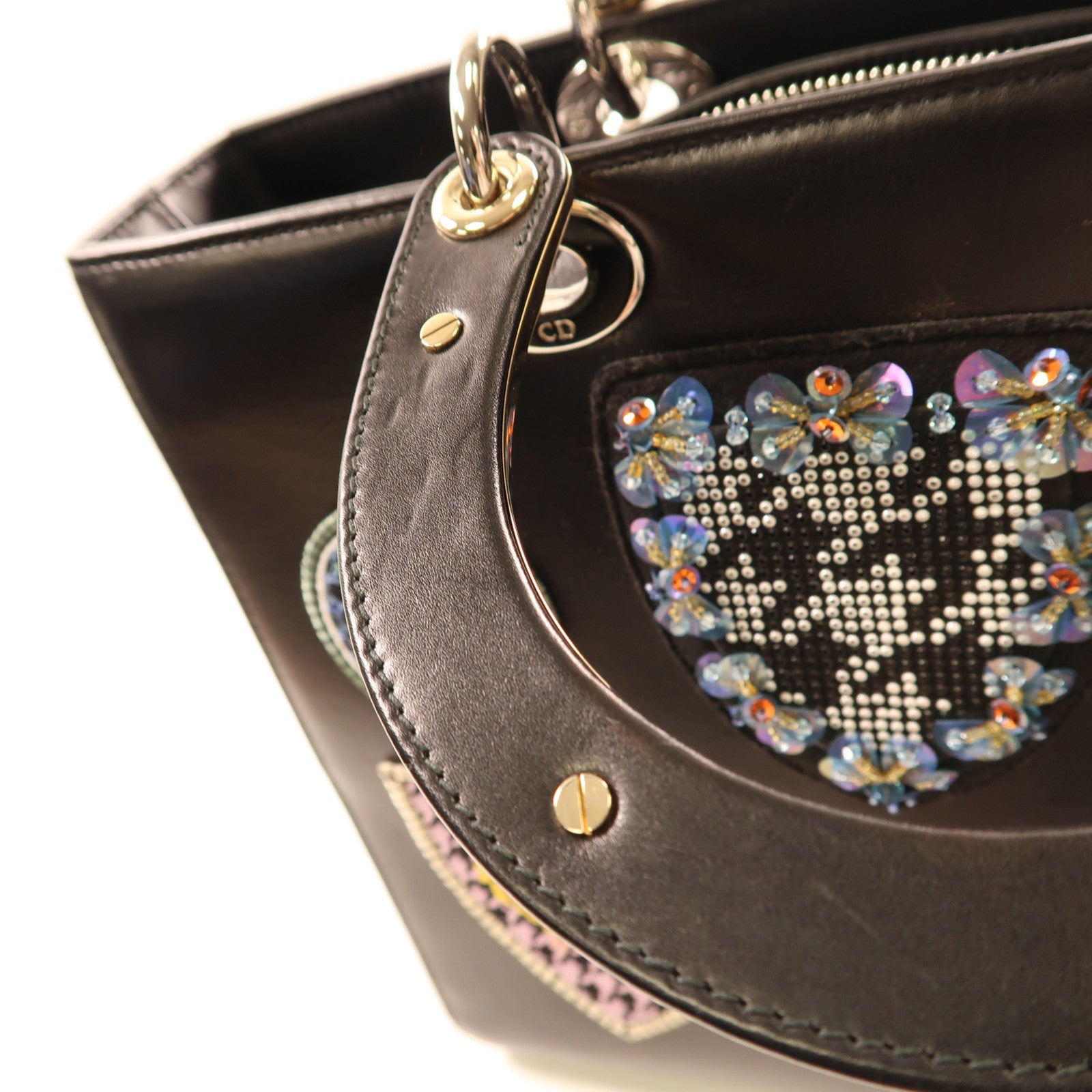 Dior 【激減優惠】皮革Lady Dior Limited Edition手挽肩背兩用袋