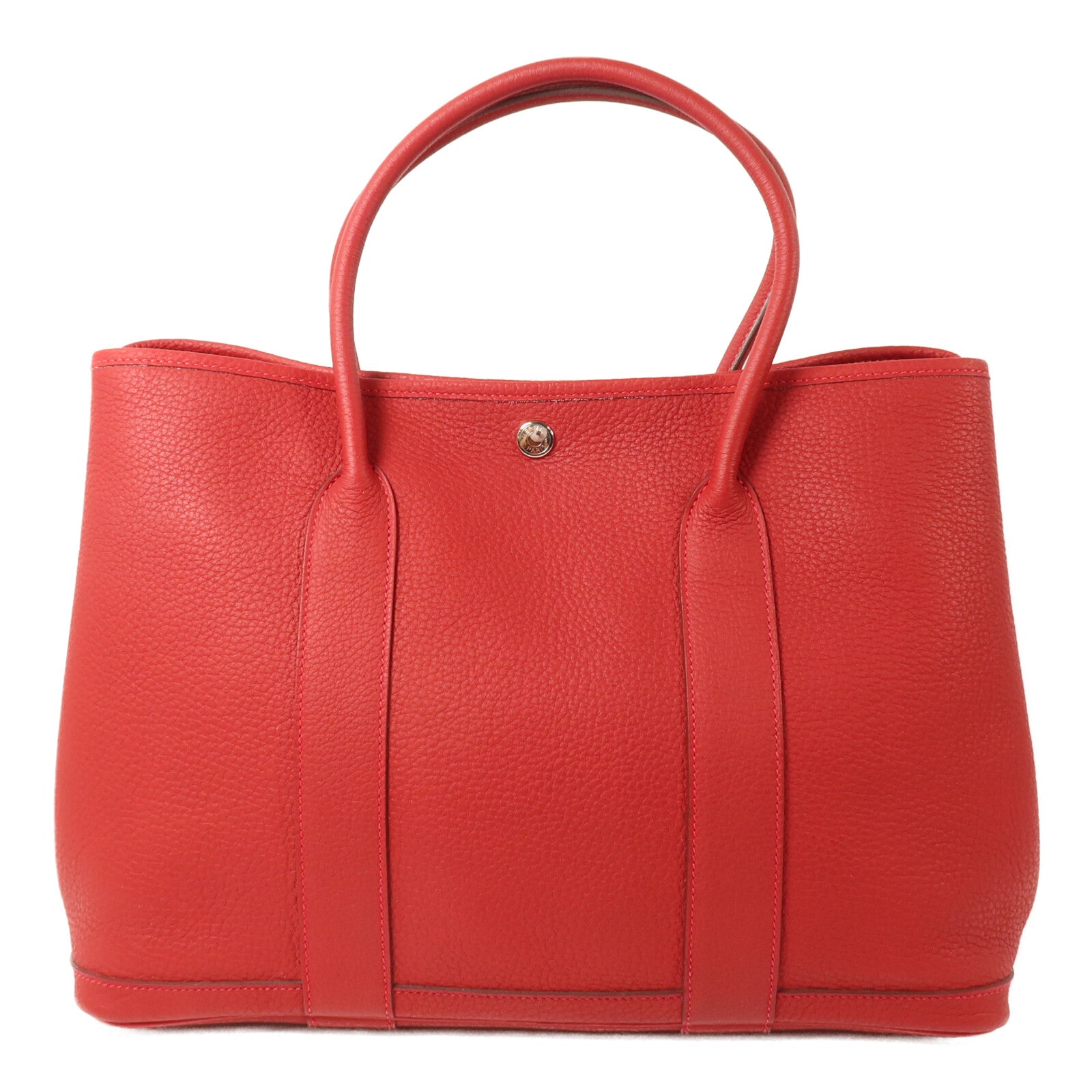 HERMES Negonda皮革Garden Party PM手挽袋Rouge Piment