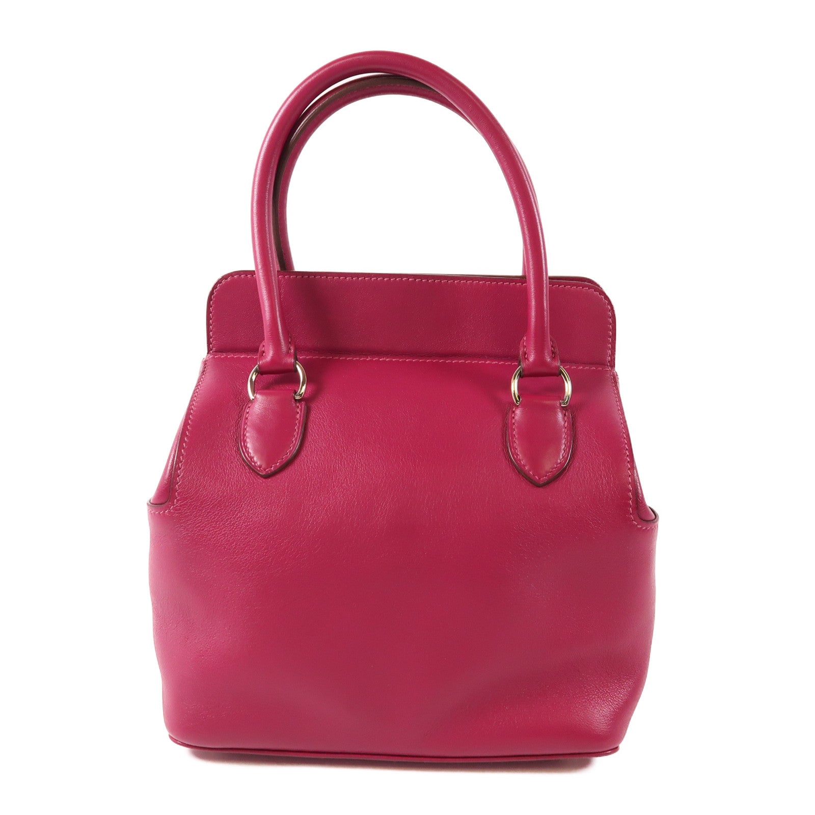 HERMES Evercolor皮革Tool Box 20手挽肩背兩用袋L3 Rose Purple