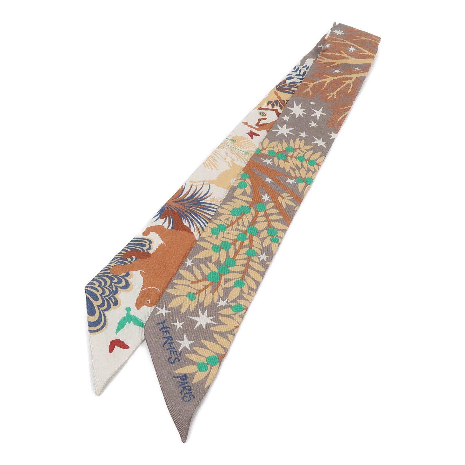 HERMES 絲質Twilly絲巾