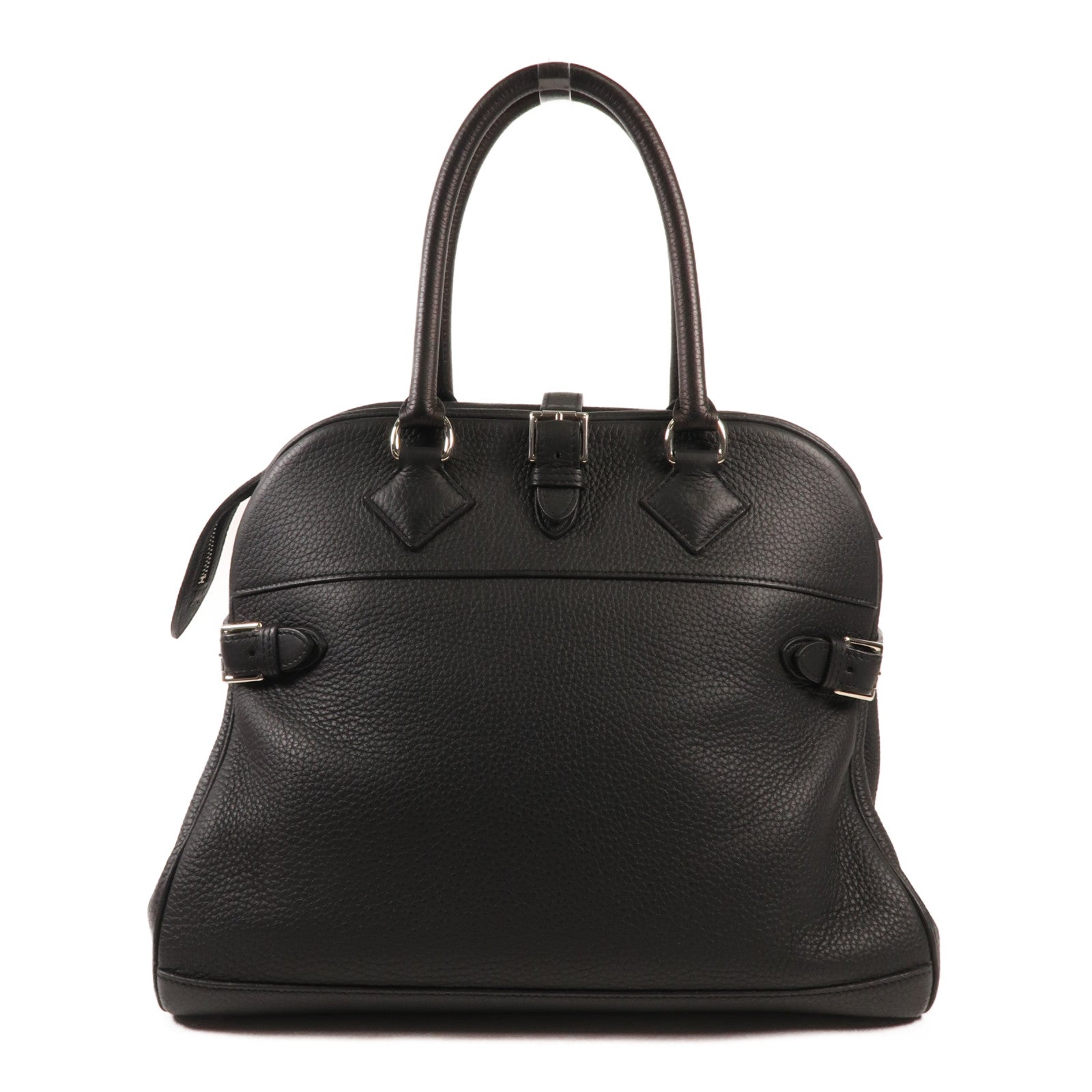 HERMES Togo皮革Atlas 35銀扣手挽袋Nior