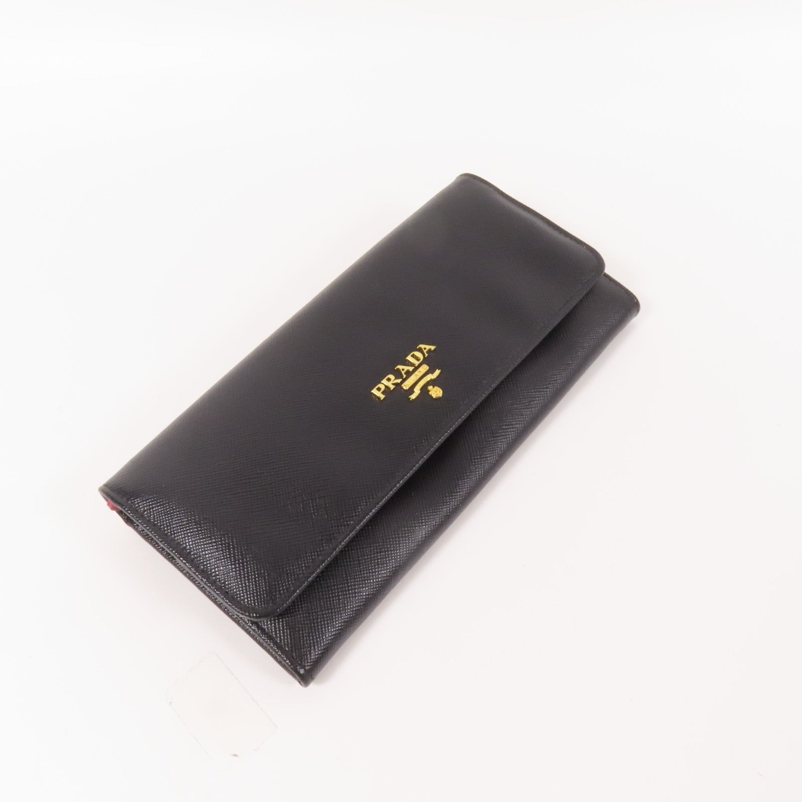 PRADA Saffiano皮革Long Wallet金扣長錢包