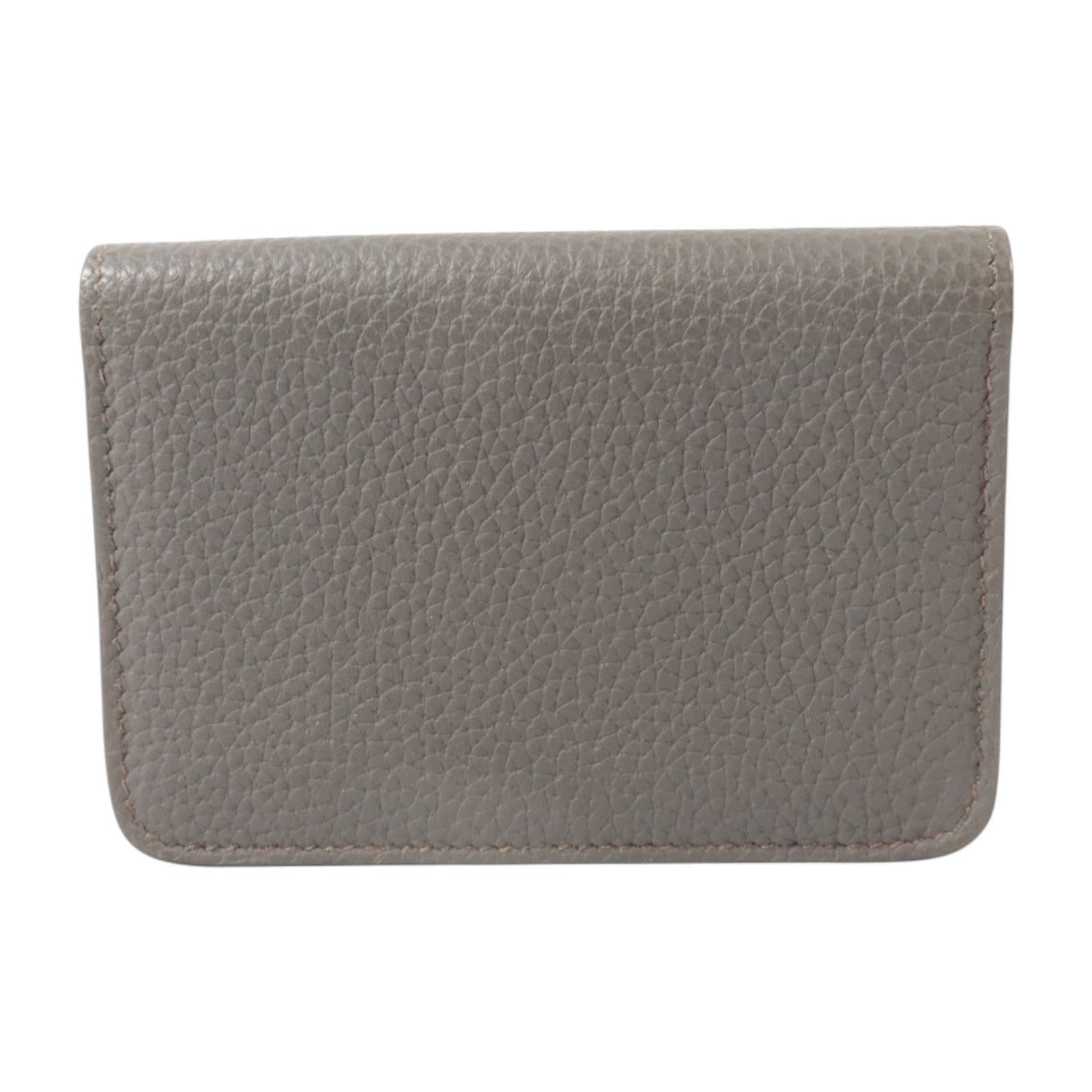 HERMES Togo皮革Dogon Card Case銀扣卡片套Etain
