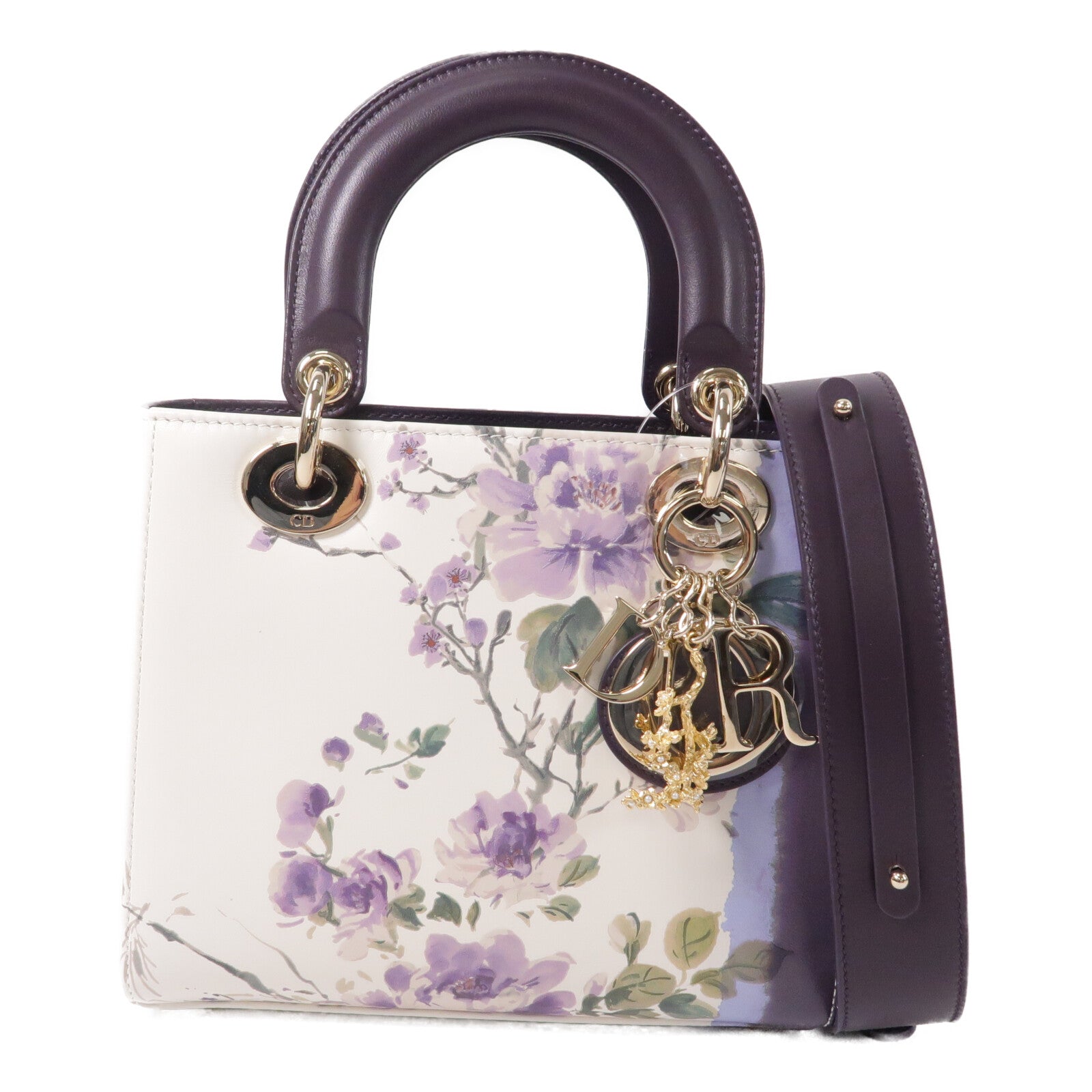 Dior 羊皮皮革Lady Dior My ABCDior Small手挽肩背兩用袋