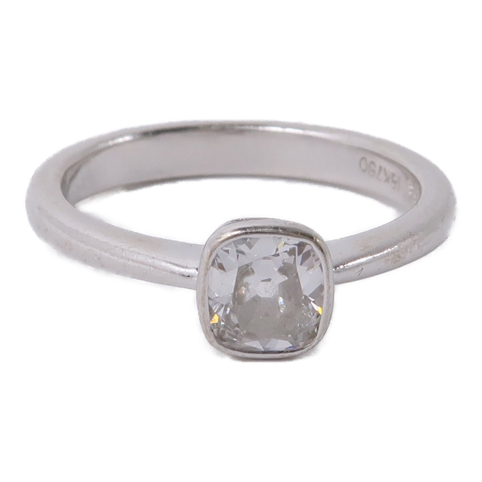 JEWELRY Diamond Ring 18K White Gold US#5.5