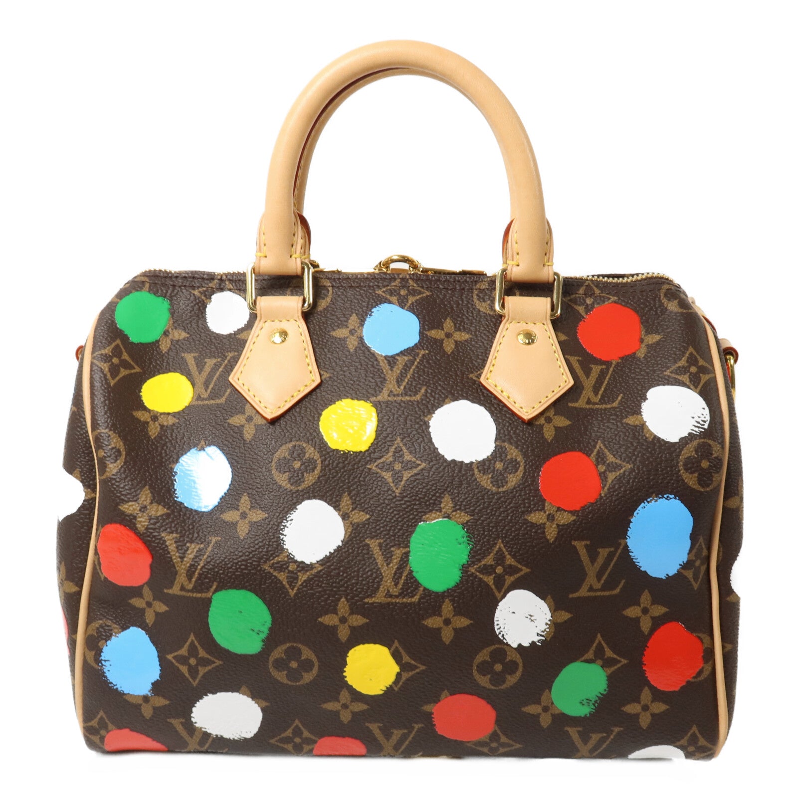 LOUIS VUITTON Monogram LV x YK Speedy Bandouliere 25手挽肩背兩用袋