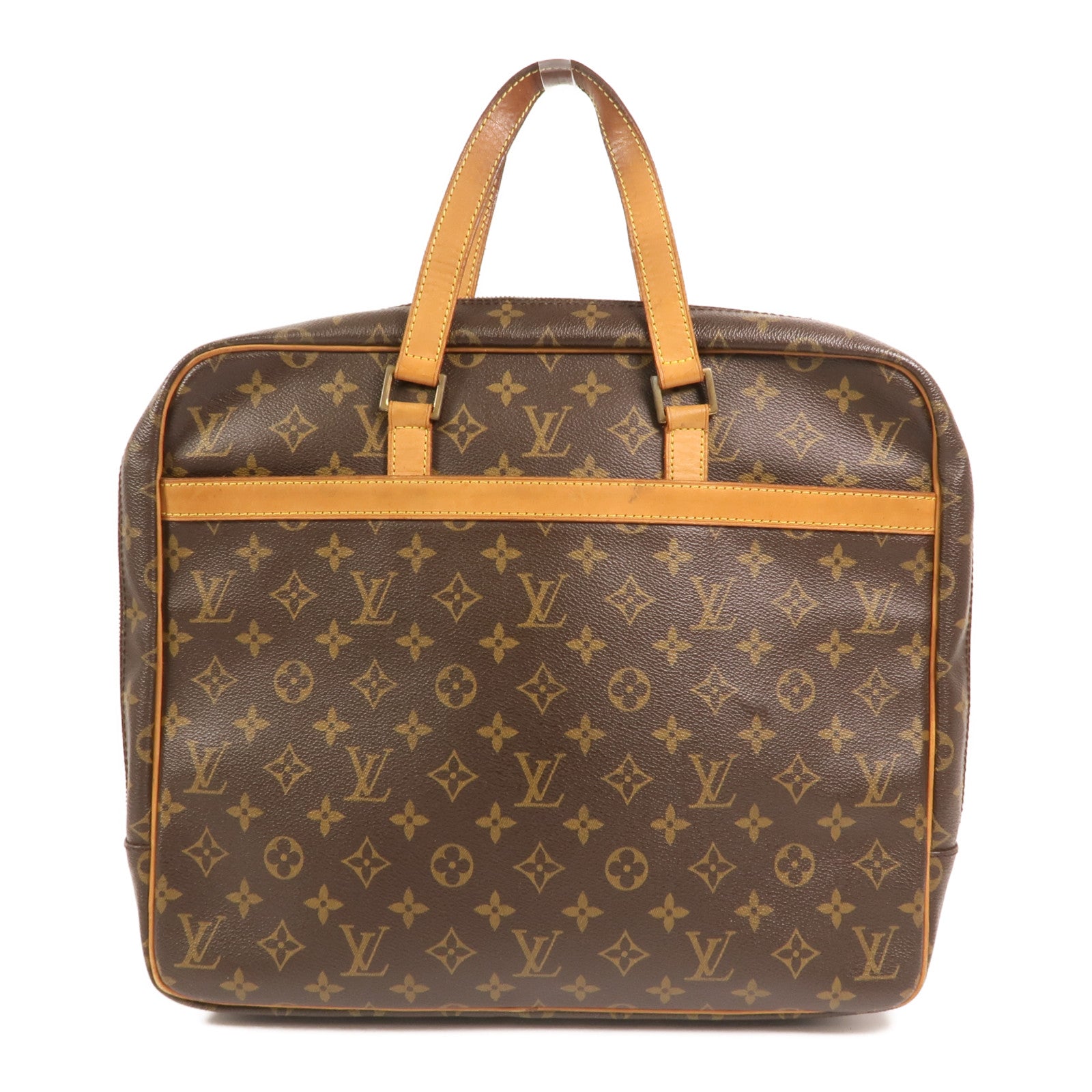 LOUIS VUITTON Monogram Porte-Documents Pegase金扣手挽袋