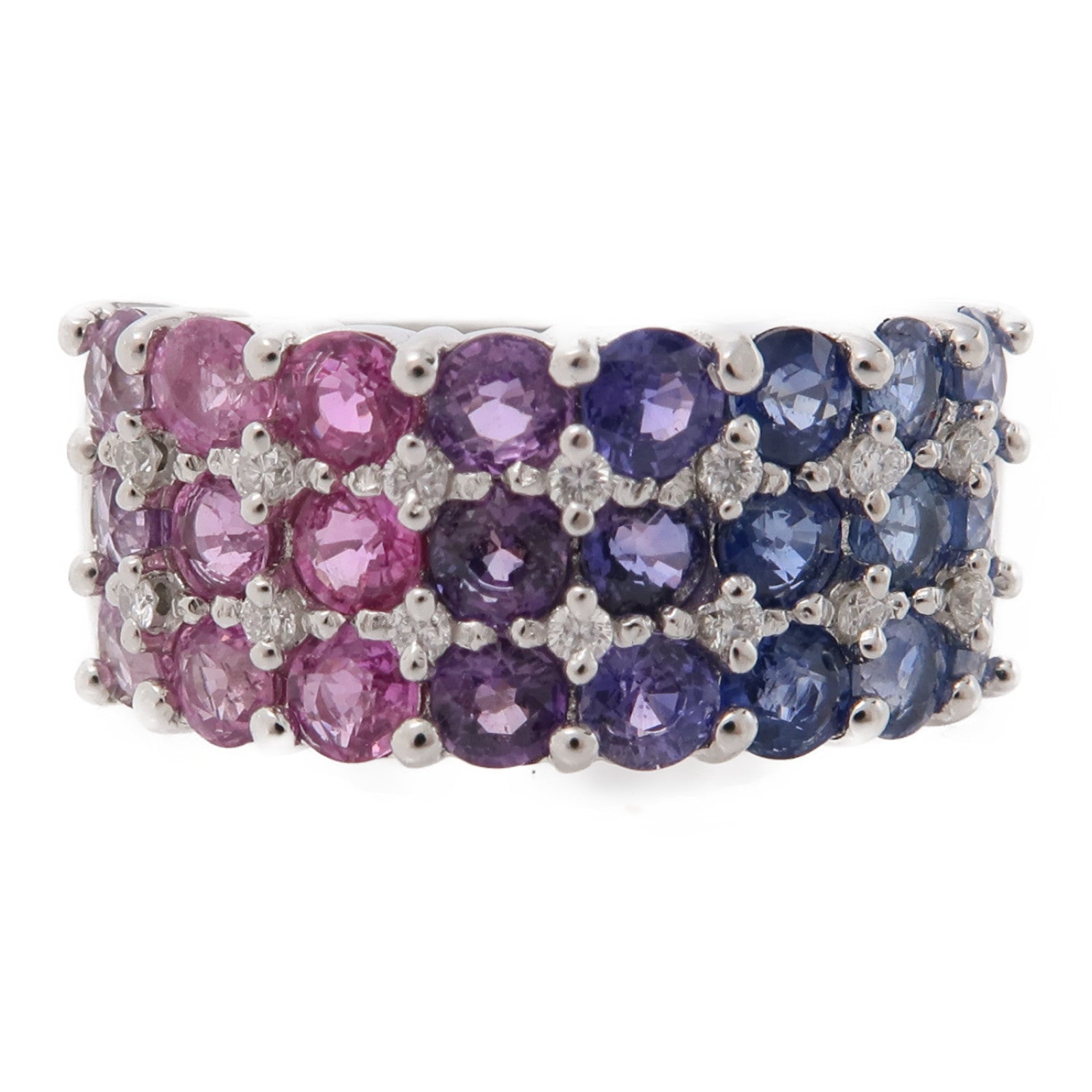 JEWELRY Sapphire Diamond Ring PT900 Platinum US#6.5