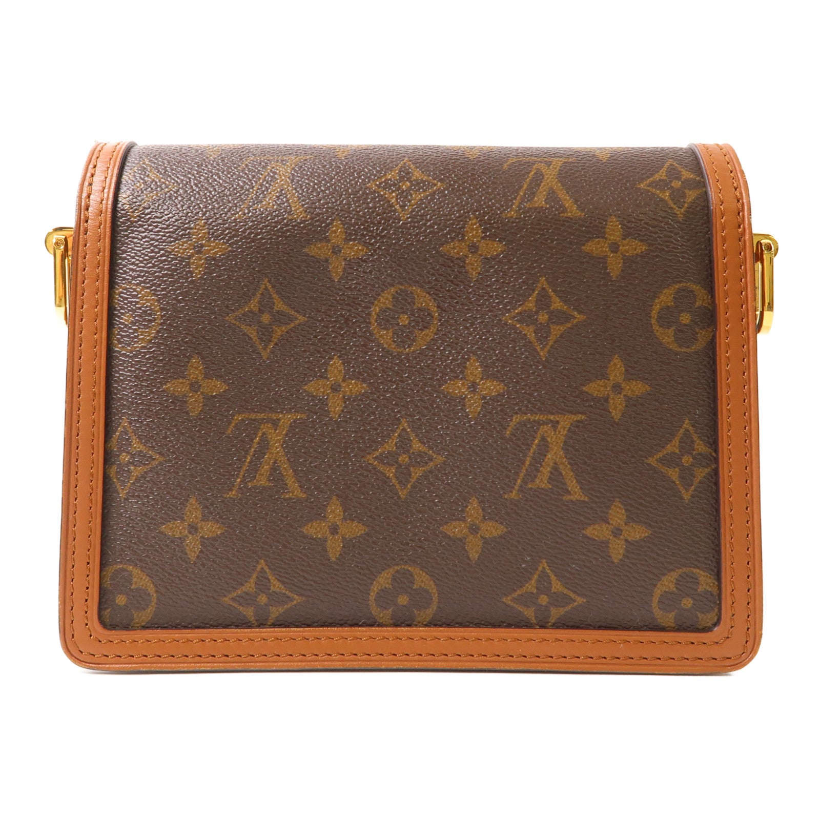 LOUIS VUITTON LV GHW Mini Dauphine Shoulder Bag M44580 Monogram Reverse Brown
