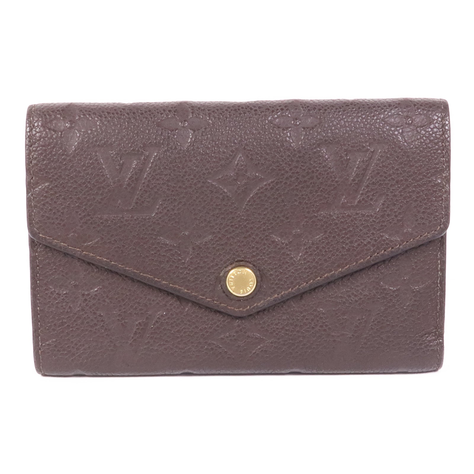LOUIS VUITTON Monogram Empreinte Trifold Wallet金扣錢包