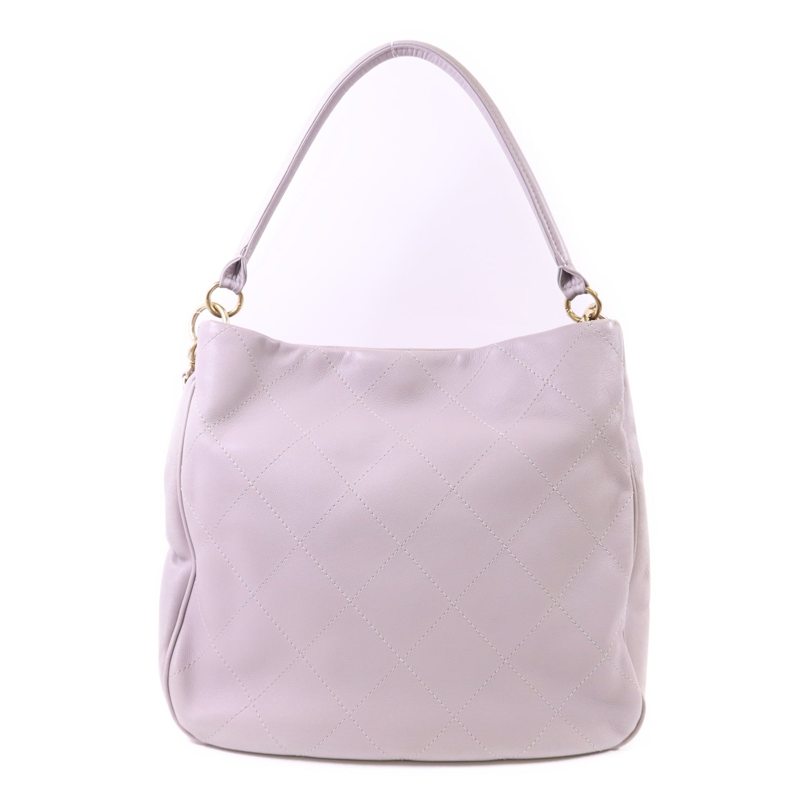 CHANEL 牛皮皮革2 Way Shoulder Bag金扣手挽肩背兩用袋