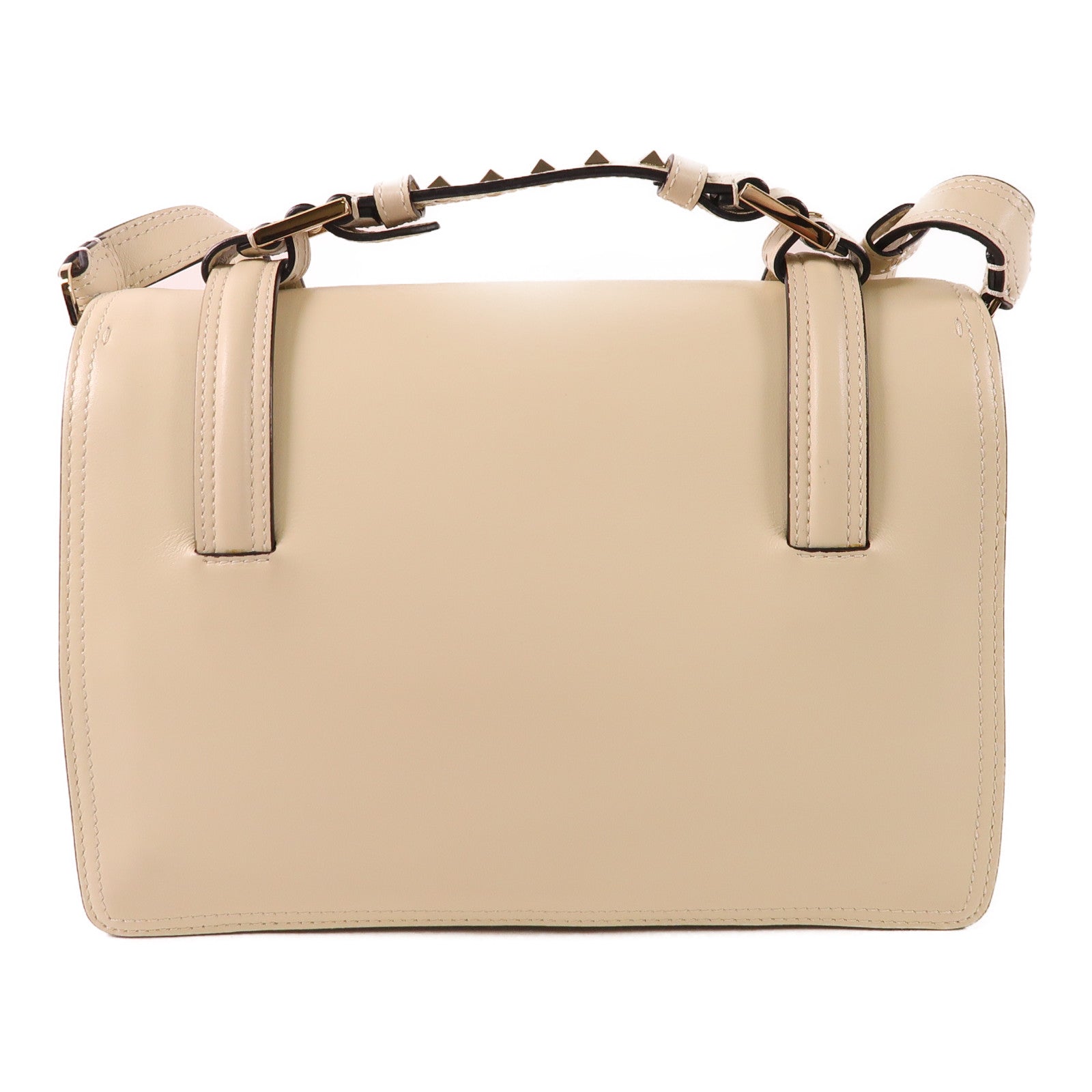 Valentino 牛皮皮革Shoulder Bag金扣手挽肩背兩用袋