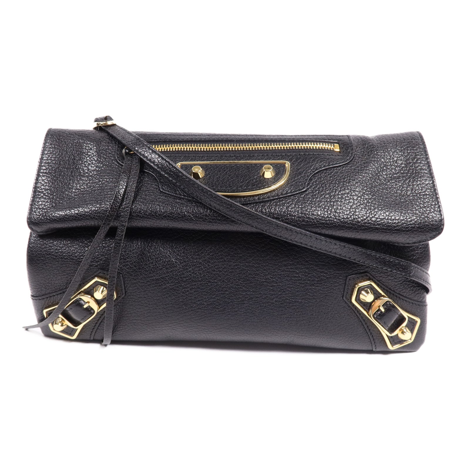 BALENCIAGA 牛皮皮革Edge Envelo金扣肩背袋