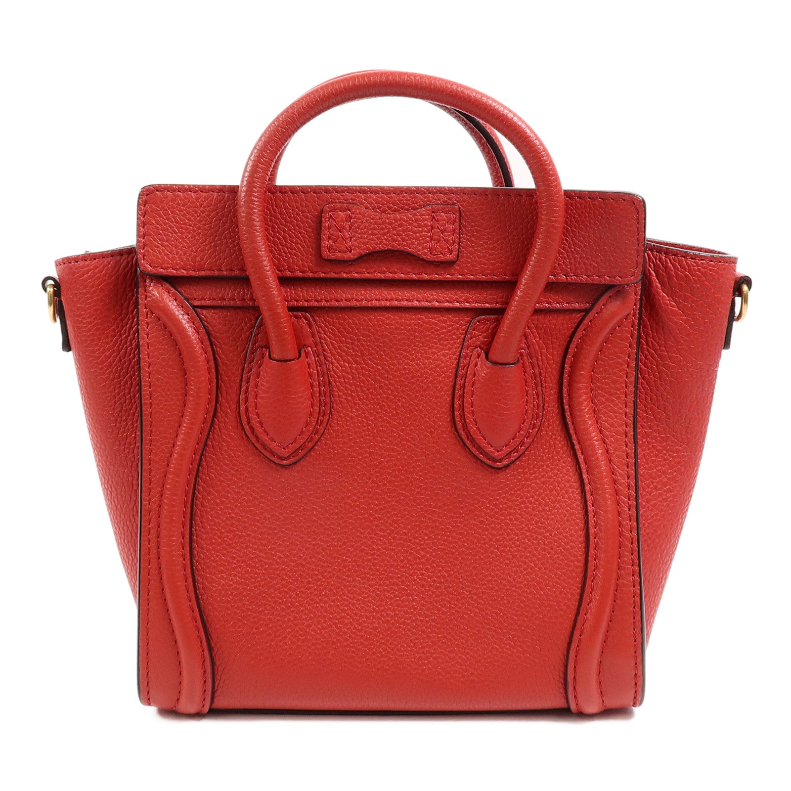 CELINE 牛皮皮革Nano Luggage手挽肩背兩用袋