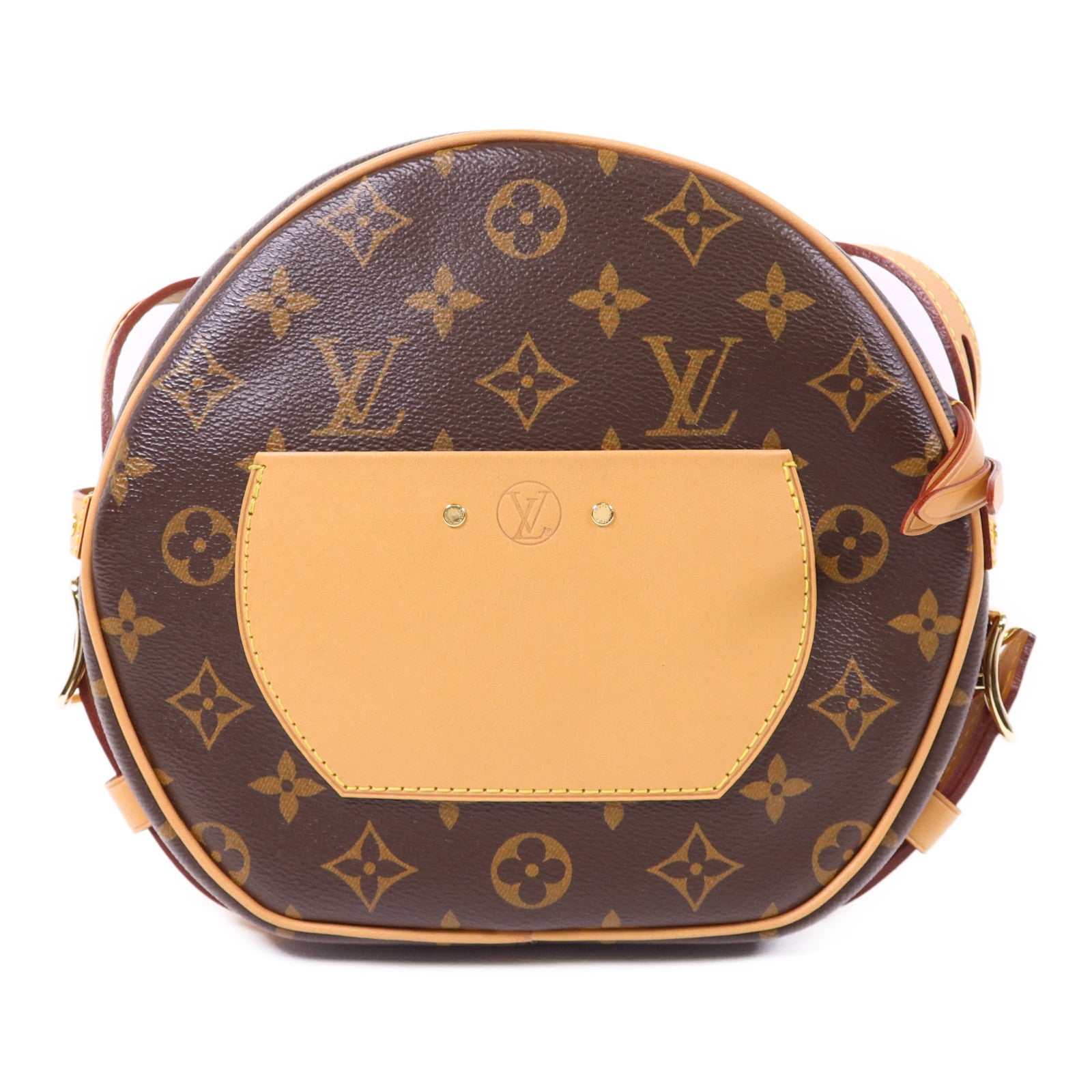 LOUIS VUITTON Monogram Boite Chapeau Souple MM金扣肩背袋