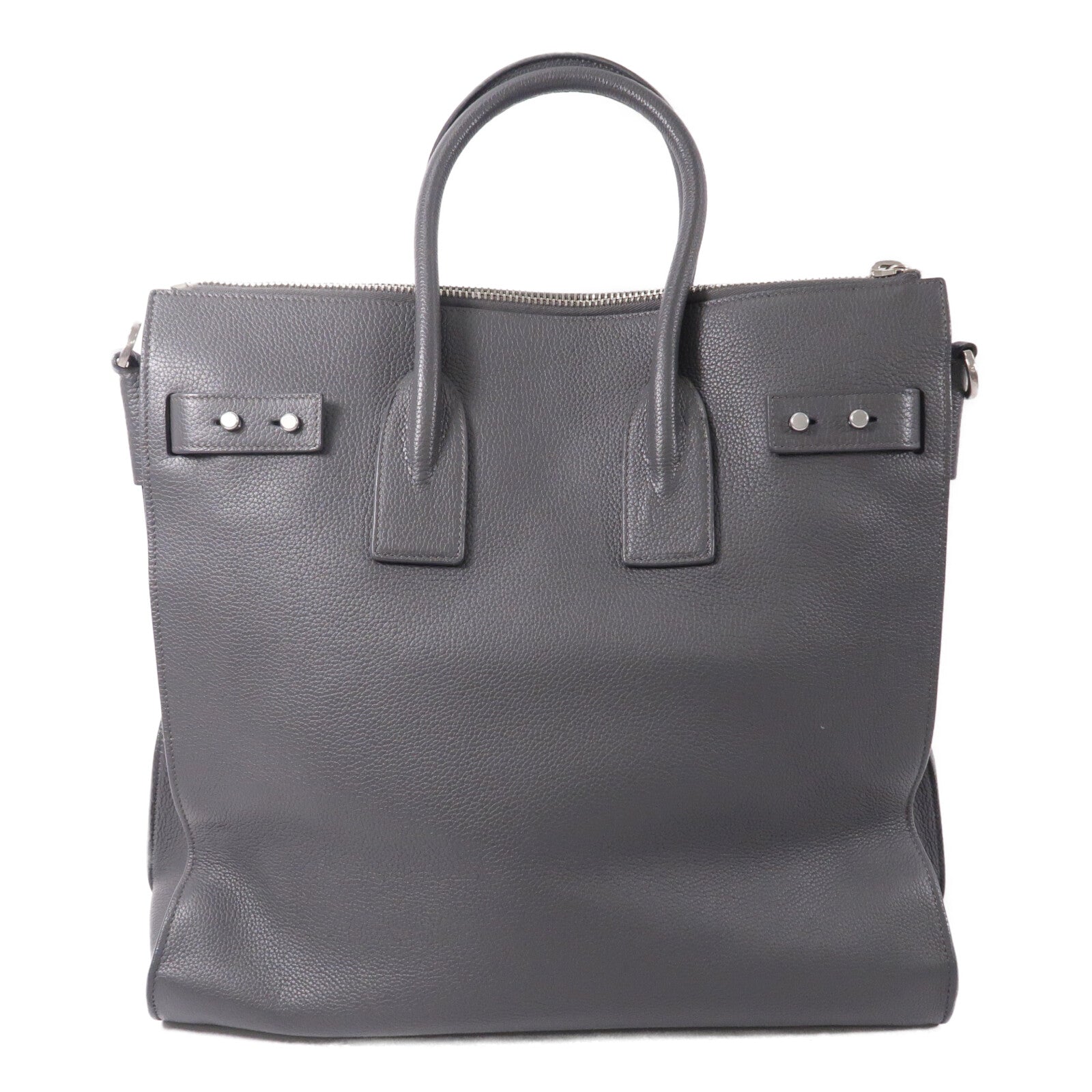 SAINT LAURENT 牛皮皮革Sac De Jour Souple North-South手挽肩背兩用袋