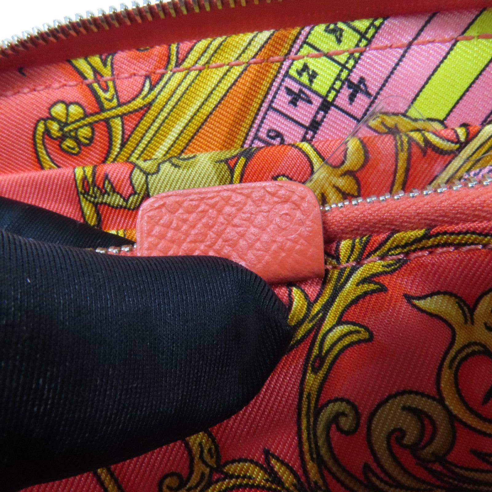 HERMES Epsom皮革Sikin Coin Purse零錢包Rouge Pivoine