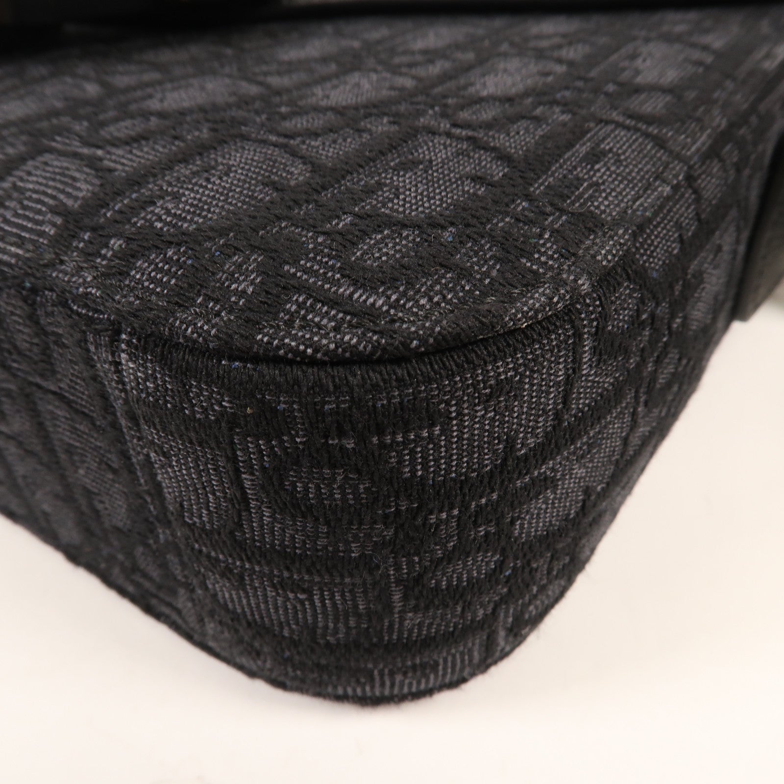 Dior 帆布Oblique銀扣肩背袋