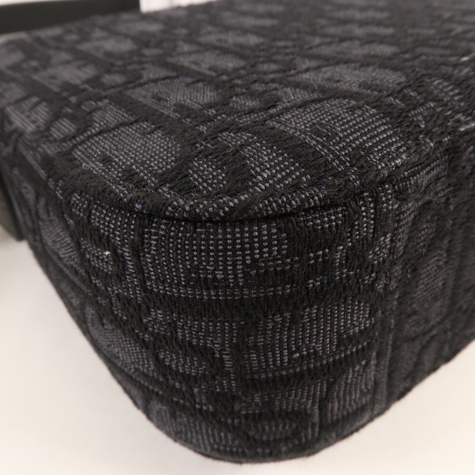 Dior 帆布Oblique銀扣肩背袋