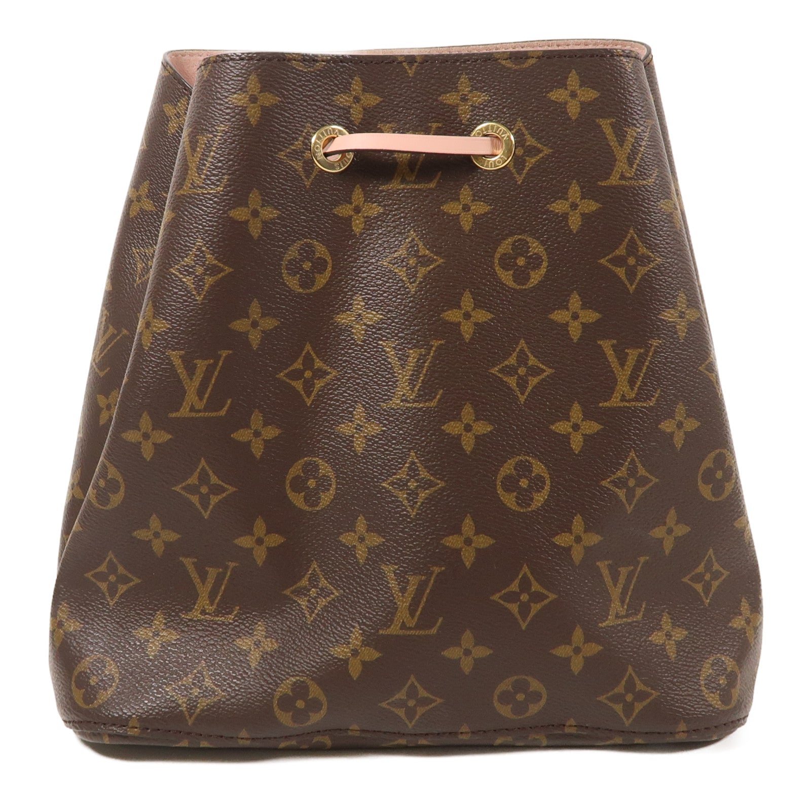 LOUIS VUITTON LV GHW Neo Noe 2way Shoulder Bag M44022 Monogram Brown Pink