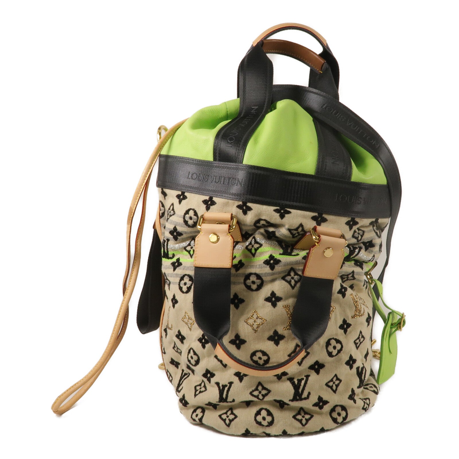 LOUIS VUITTON Monogram Cheche/牛皮皮革Gypsy PM手挽肩背兩用袋