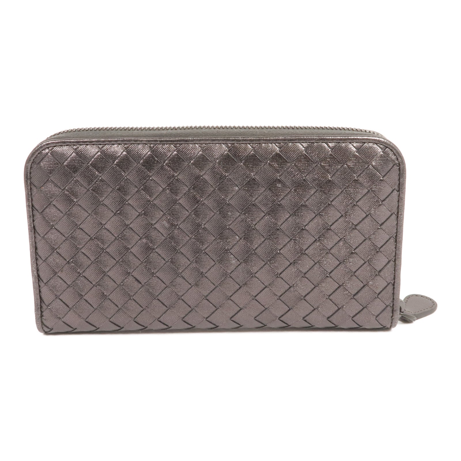 BOTTEGA VENETA 織紋皮革Zipped Long Wallet長錢包