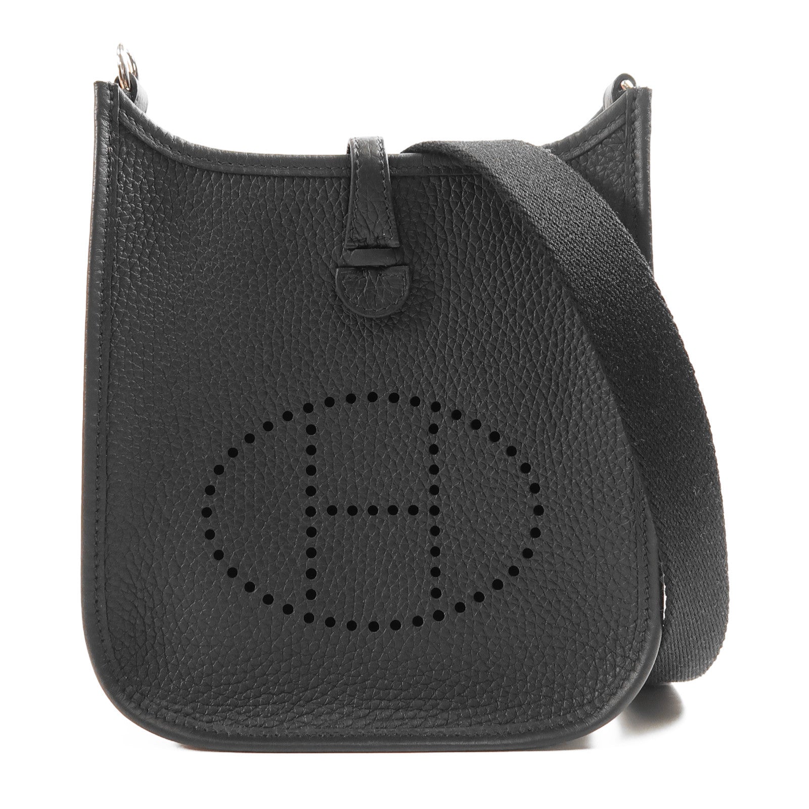HERMES Clemence皮革Evelyne TPM銀扣肩背袋