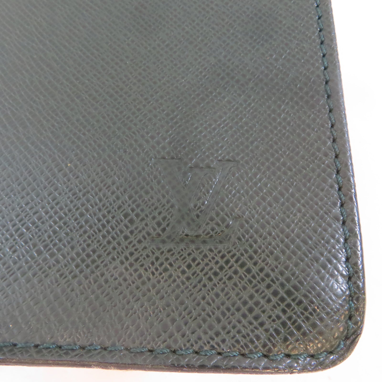 LOUIS VUITTON 【激減優惠】Taiga Business Bag金扣公事包綠色