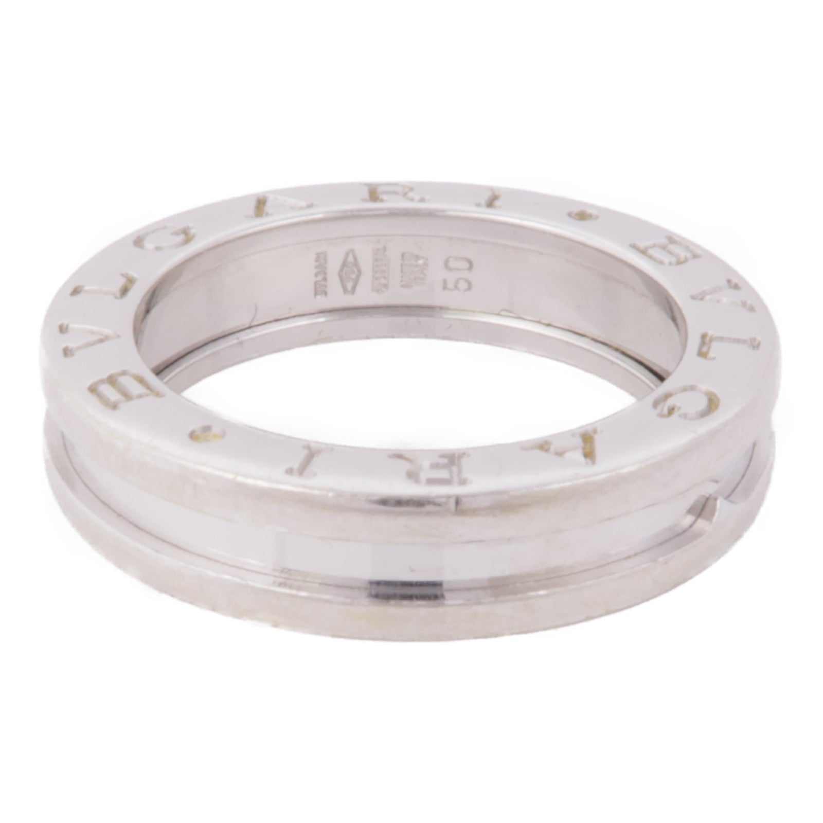 BVLGARI 18K白金B-zero1 Ring戒指BLV#50/US#5.25