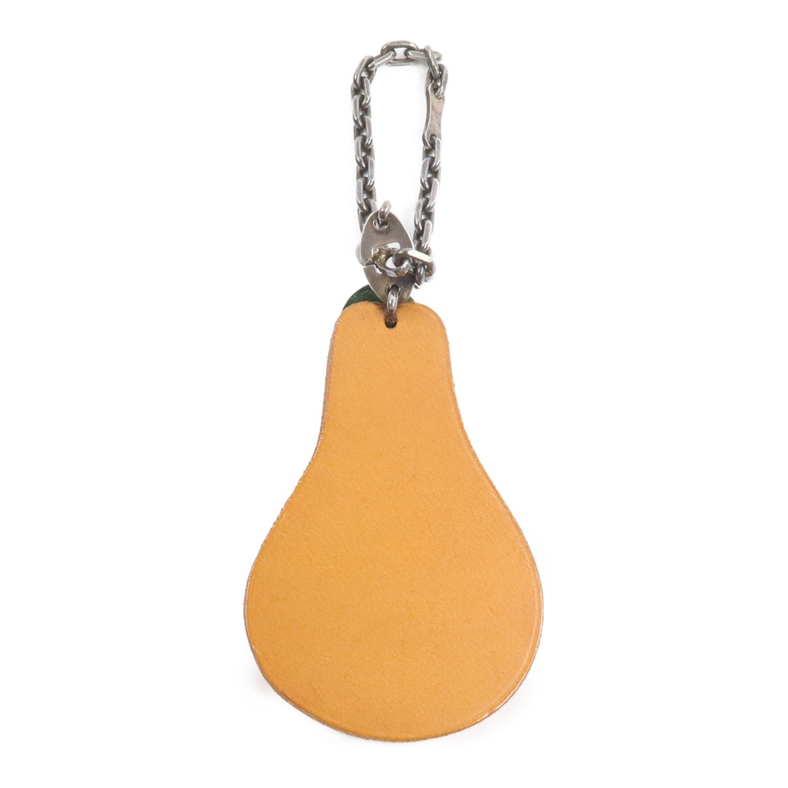 HERMES Chevre/Vache皮革Lafrance Pearl Charm掛飾