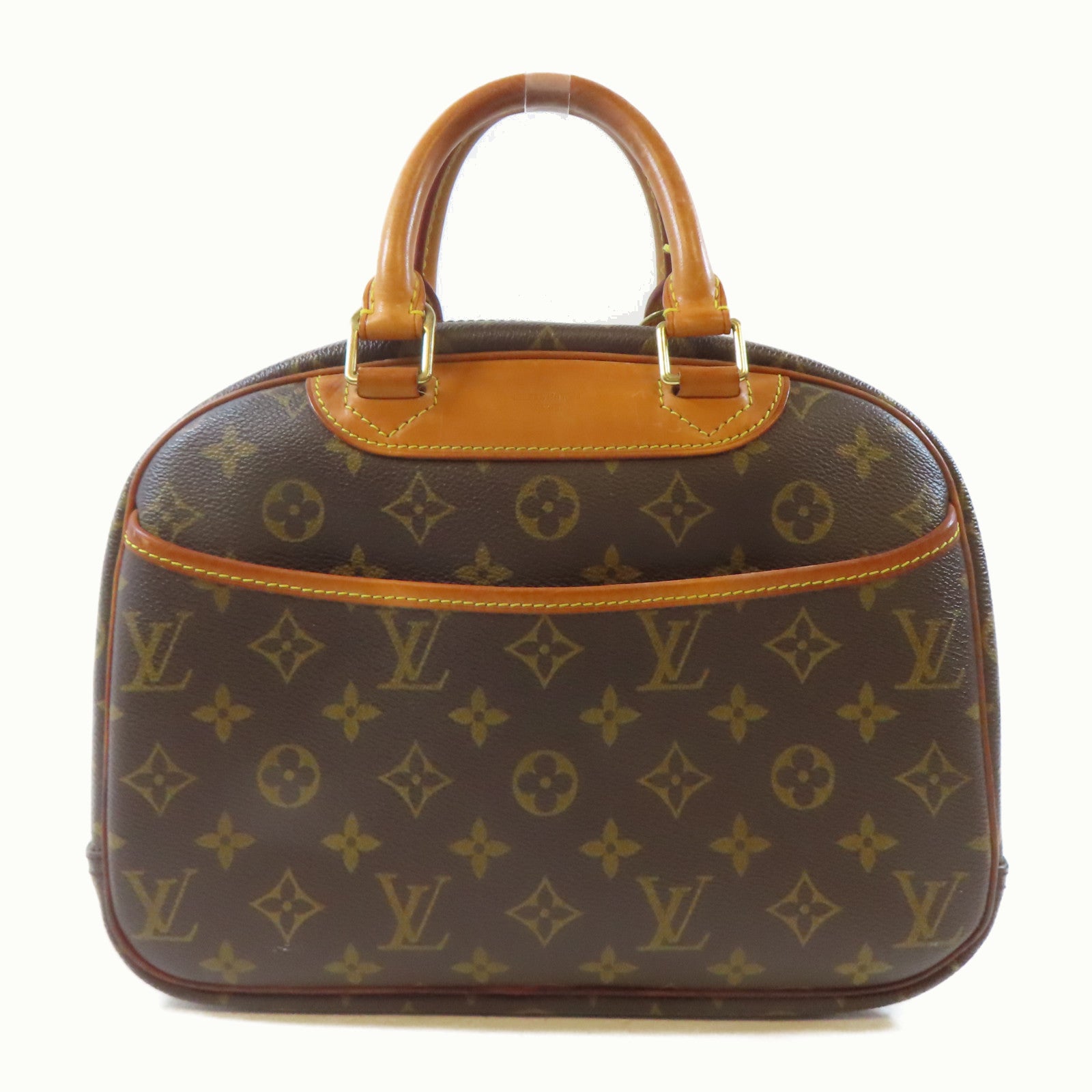 LOUIS VUITTON 【激減優惠】Monogram Trouville金扣手挽袋啡色