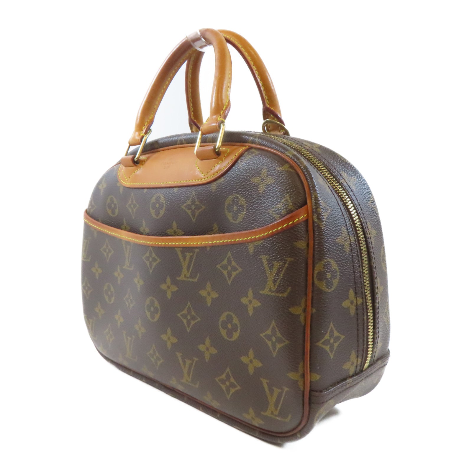 LOUIS VUITTON 【激減優惠】Monogram Trouville金扣手挽袋啡色