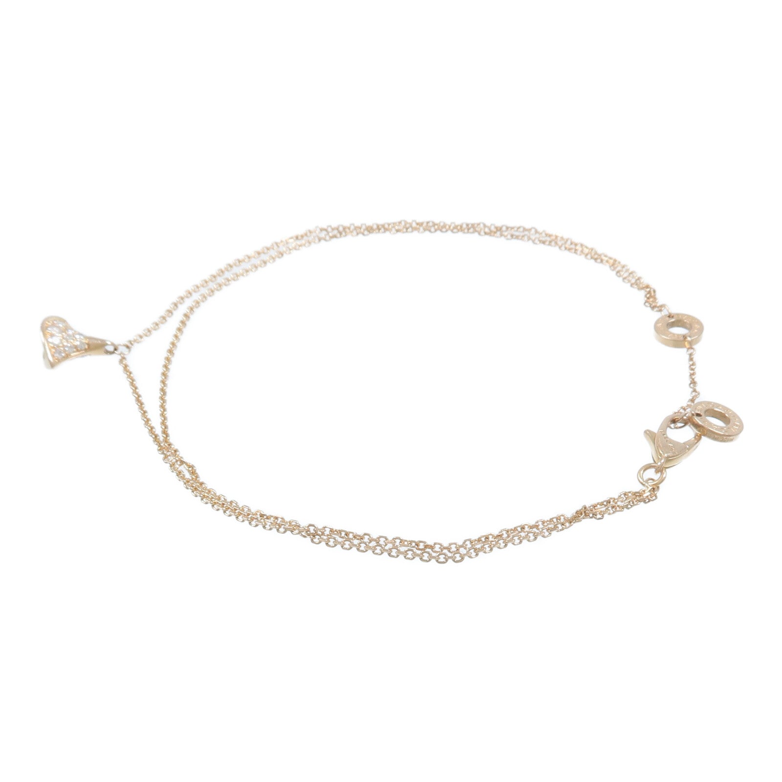 BVLGARI 18K玫瑰金Divas Dream Bracelet鑽石手鏈