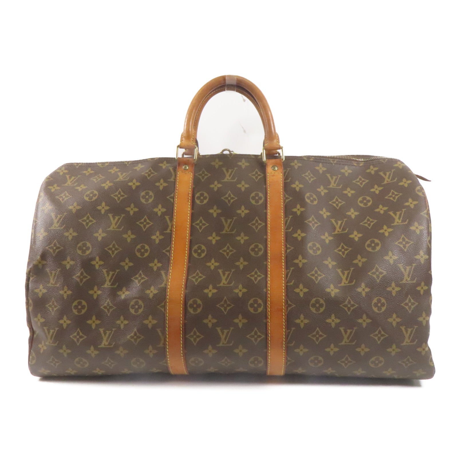 LOUIS VUITTON LV Keepall 55 Travel Boston Hand Bag M41424 Monogram Brown