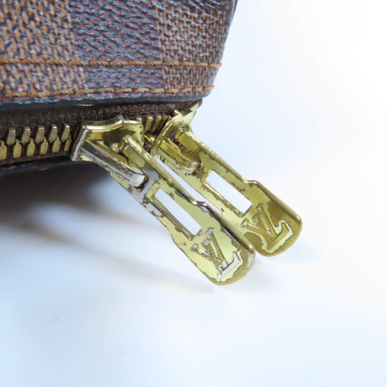 LOUIS VUITTON Damier Ebene Speedy Bandouliere 25金扣手挽肩背兩用袋啡色