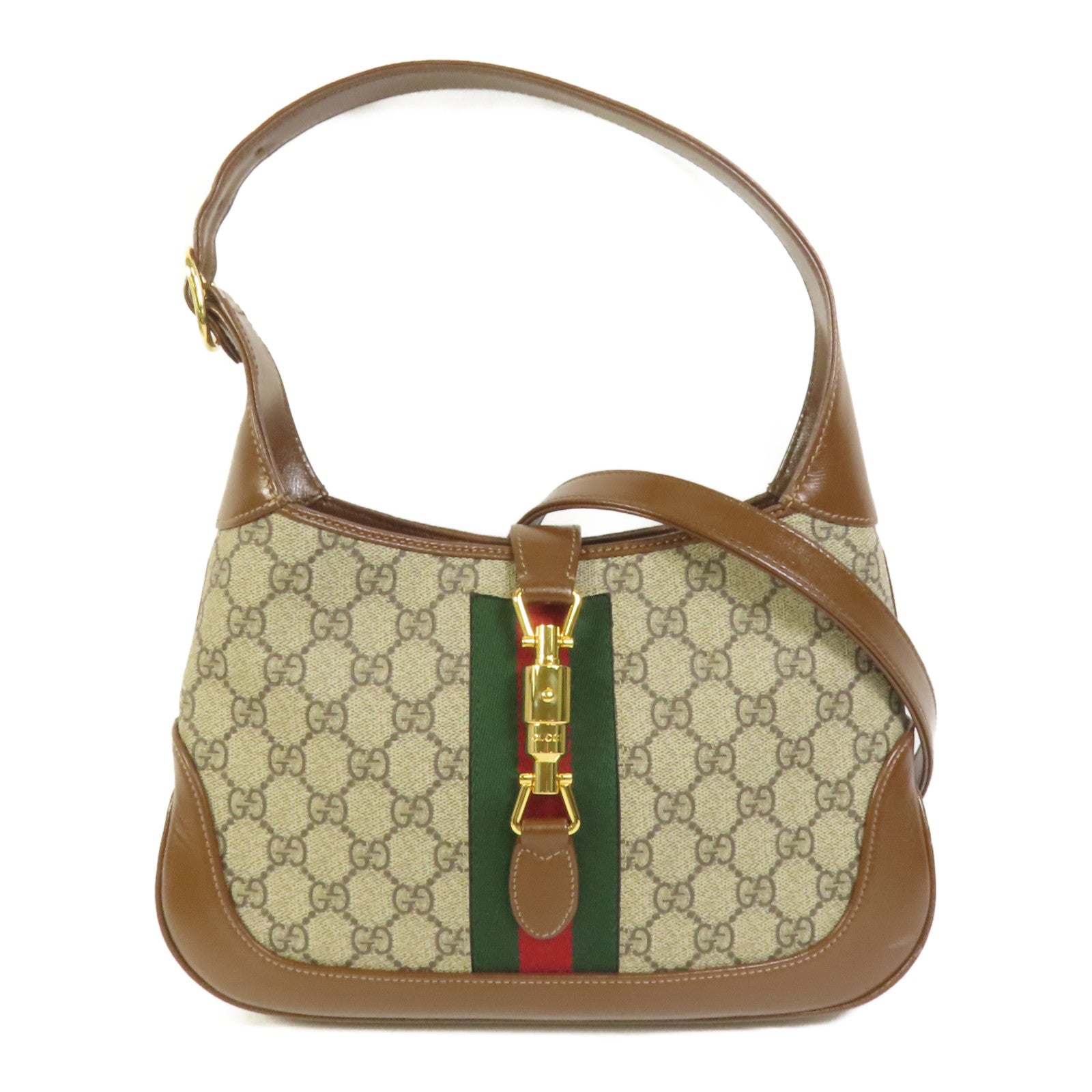 GUCCI 塗層帆布Jackie 1961 Small金扣肩背袋