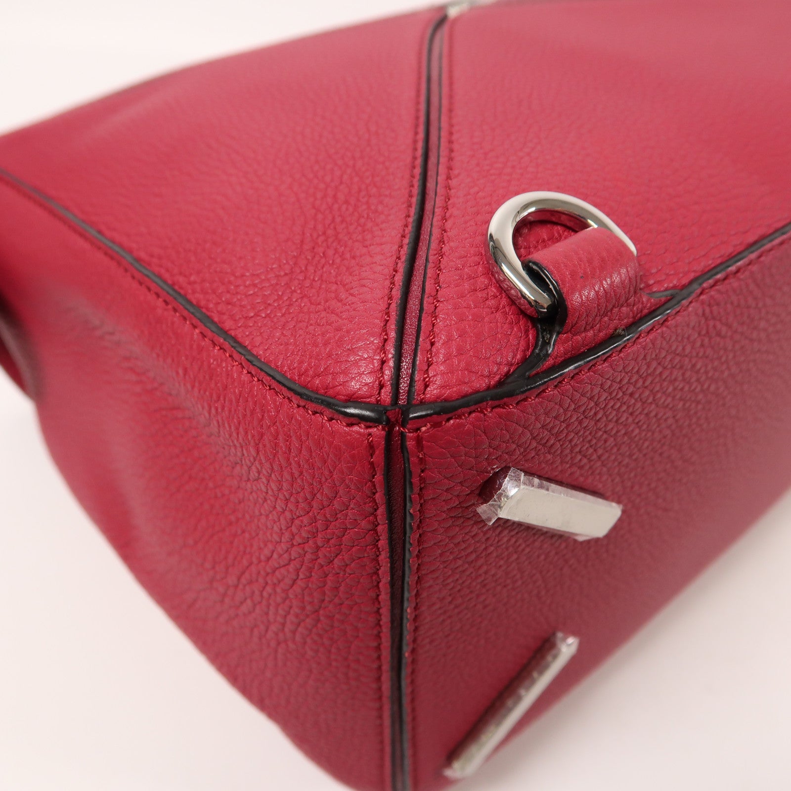 LOEWE 牛皮皮革Puzzle Large銀扣手挽肩背兩用袋