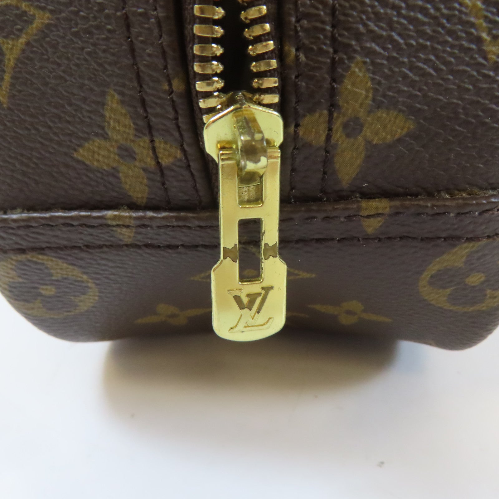 LOUIS VUITTON 【激減優惠】Monogram Trouville金扣手挽袋啡色