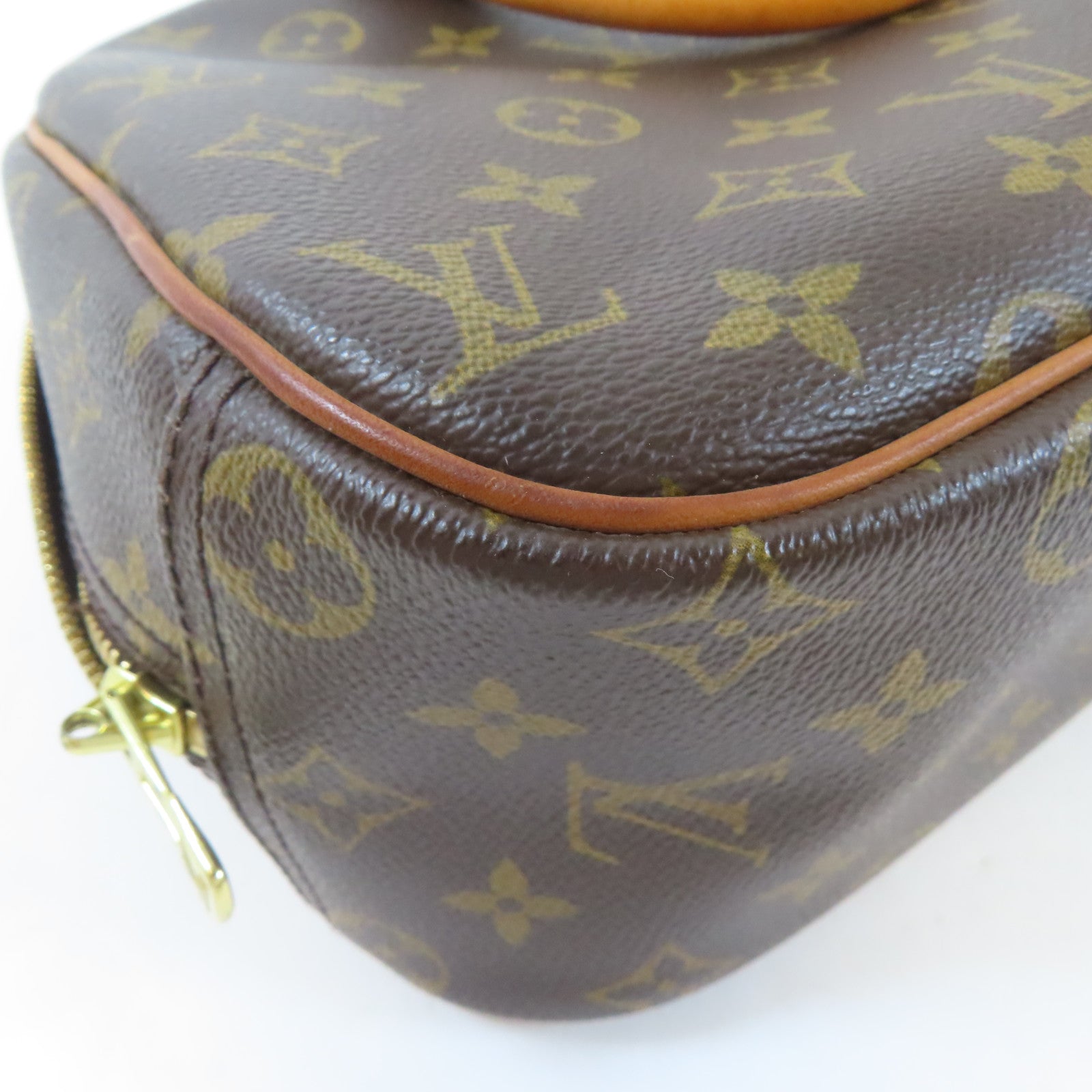 LOUIS VUITTON 【激減優惠】Monogram Trouville金扣手挽袋啡色